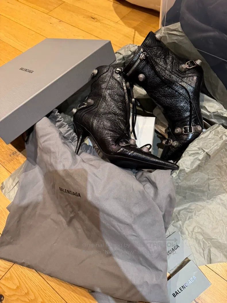 Balenciaga Balenciaga Black Motorcycle Boots Size US 6.5 / IT 36.5 - 2 Thumbnail