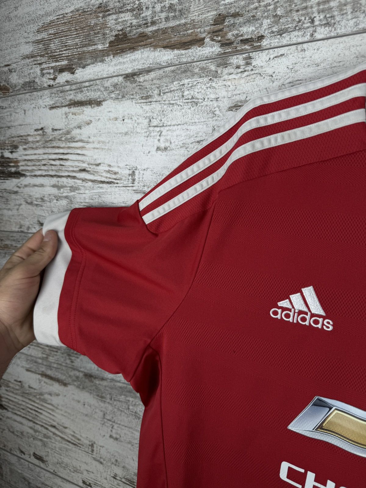 Adidas Mens Vintage Adidas Manchester United FC T-shirt jersey y2k Size US L / EU 52-54 / 3 - 5 Thumbnail