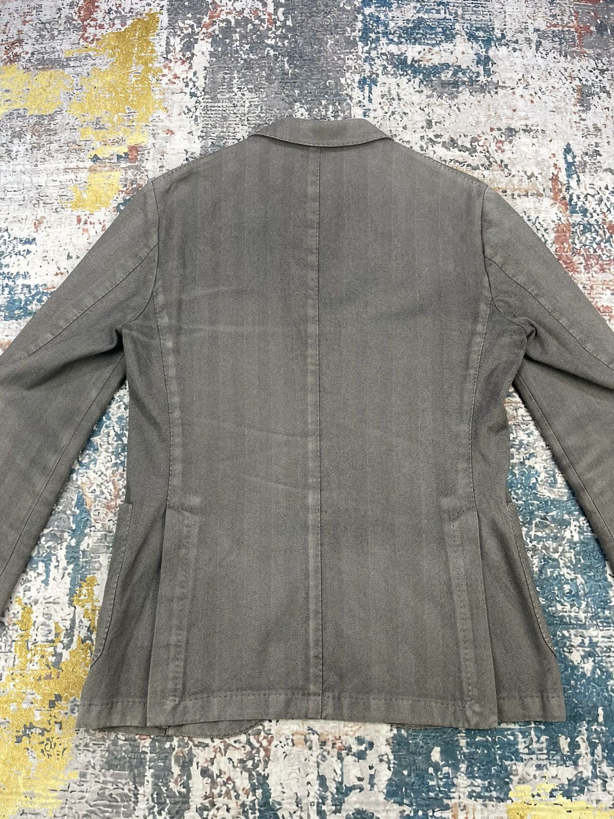 Boglioli Boglioli Herringbone R3302G Double Slit Coat Jackets Size US M / EU 48-50 / 2 - 10 Thumbnail