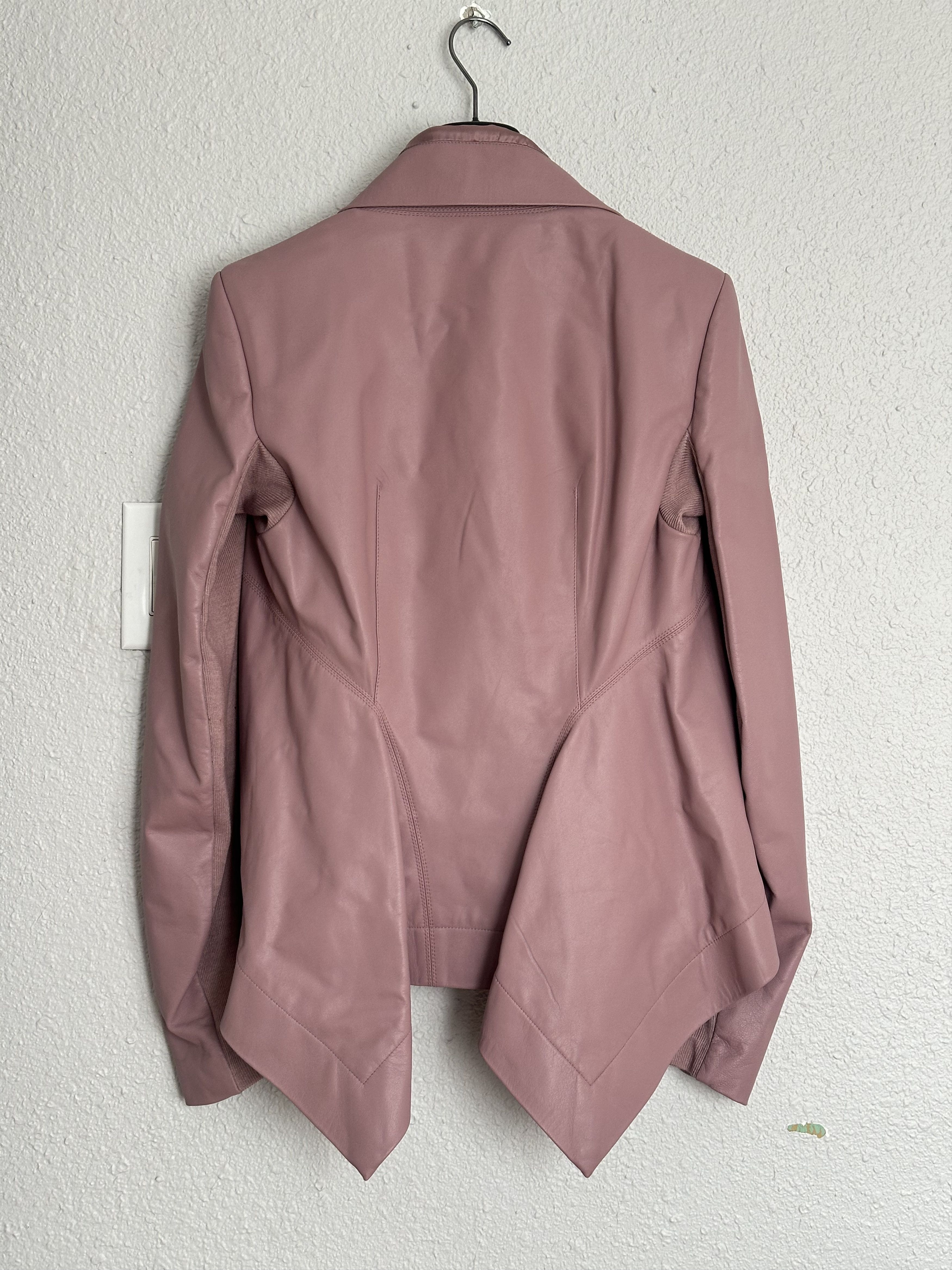 Rick Owens SS24 "LIDO" Leather Naska in Dusty Pink Size L / US 10 / IT 46 - 7 Thumbnail