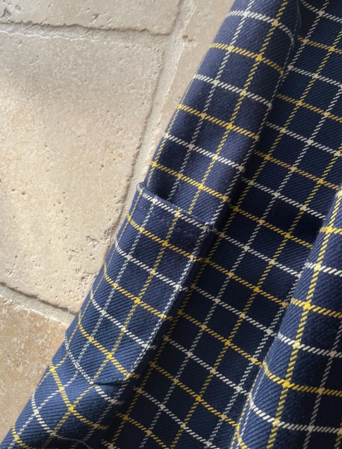 Marni Marni Wool Cotton Checked Navy Blue Hooded Zip Up Jacket Size US M / EU 48-50 / 2 - 13 Thumbnail
