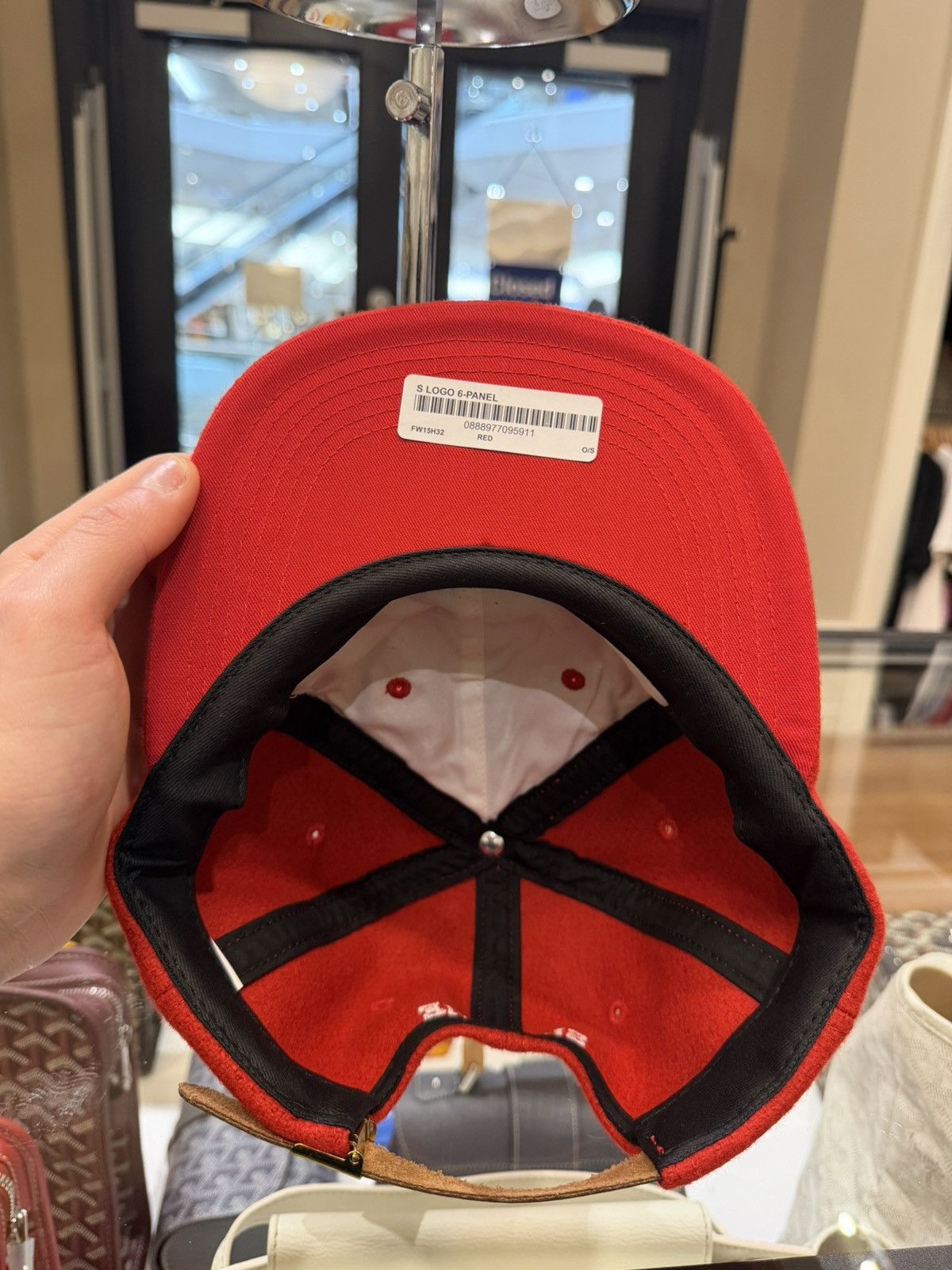 Supreme Supreme S Logo 6 Panel Hat - Red Size ONE SIZE - 5 Thumbnail
