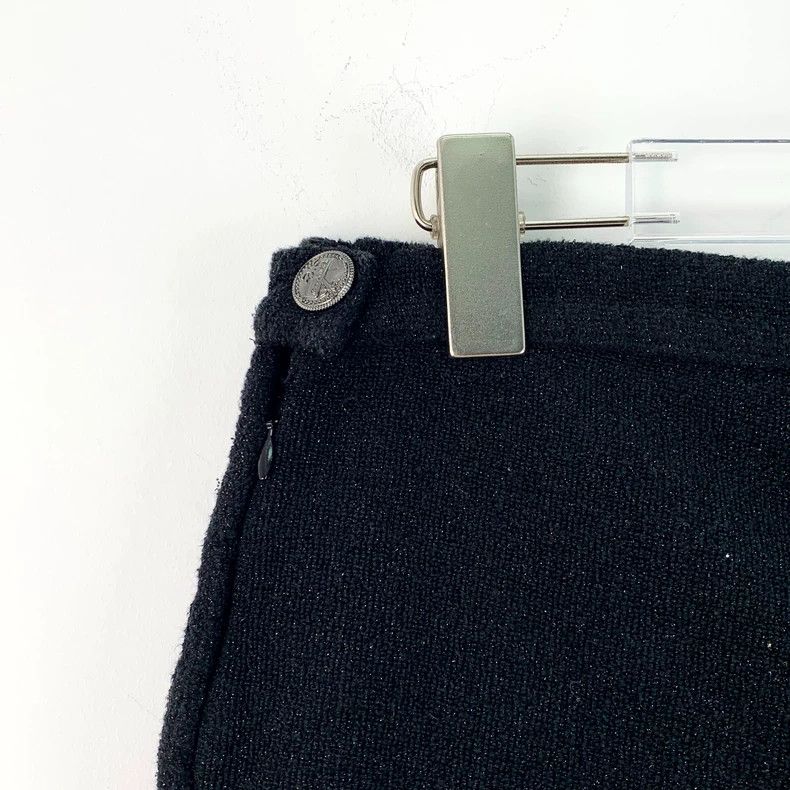 Chanel Chanel Black glitter cotton casual knitted shorts Size 25" / US 0 / IT 36 - 5 Thumbnail