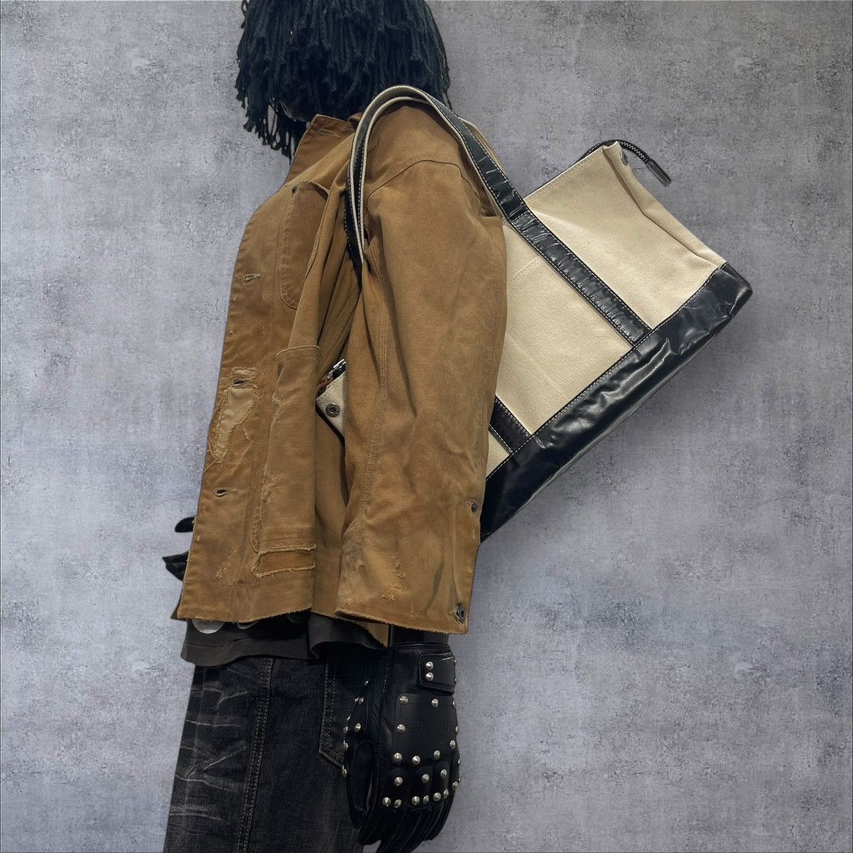Comme des Garcons × Stussy Canvas Slow Japan Tote Bag prada julius dior cdg amiri 1🟩0 Size ONE SIZE - 2 Thumbnail
