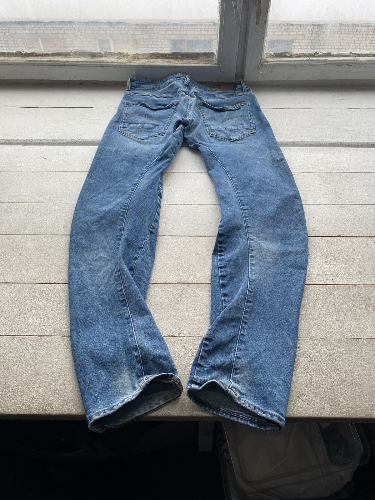 G-Star Vintage Y2K G-Star RAW Slim Tapered Blue Denim Jeans Stretch Size US 32 / EU 48 - 12 Thumbnail