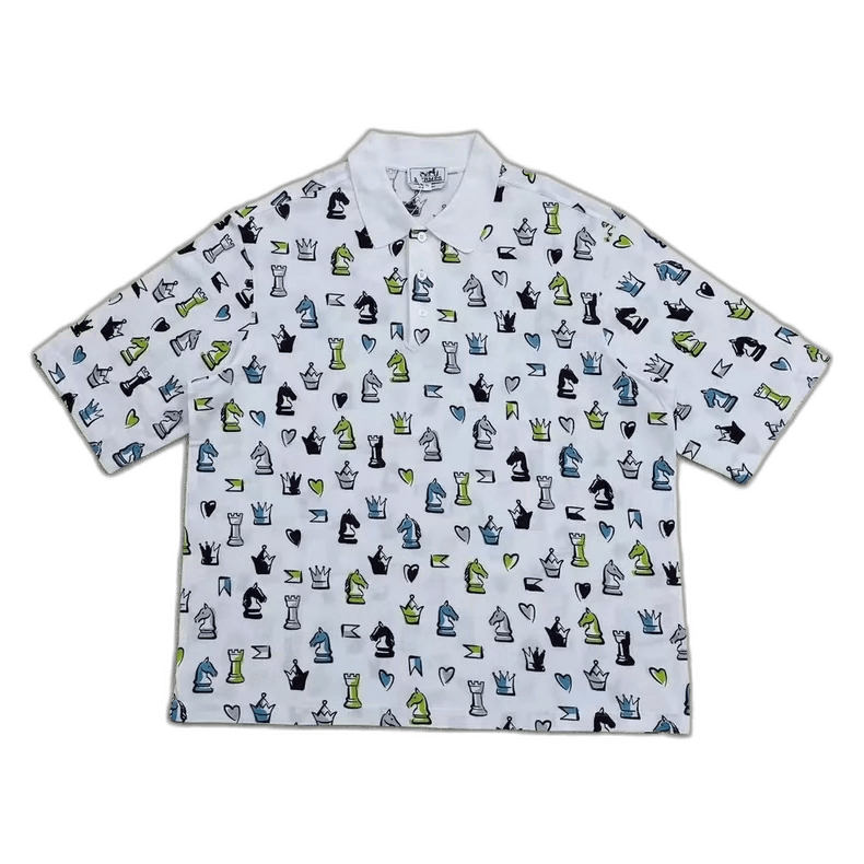 Hermes Hermes Chess Short Sleeve Polo Shirt Size US XL / EU 56 / 4 - 1 Thumbnail