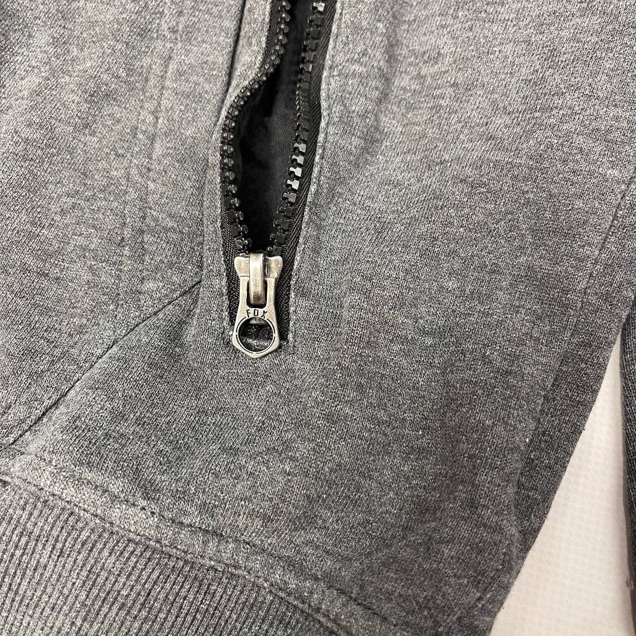 Fox Racing Fox Racind Vintage Y2K Zip Hoodie Streetwear Size S Gray Size US S / EU 44-46 / 1 - 12 Thumbnail