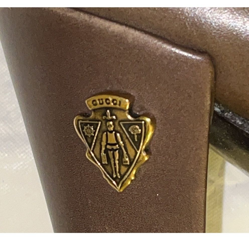 Gucci Gucci Knee High Leather Boots Size: 40C/10 Olive Brown Size US 10 / IT 40 - 6 Thumbnail