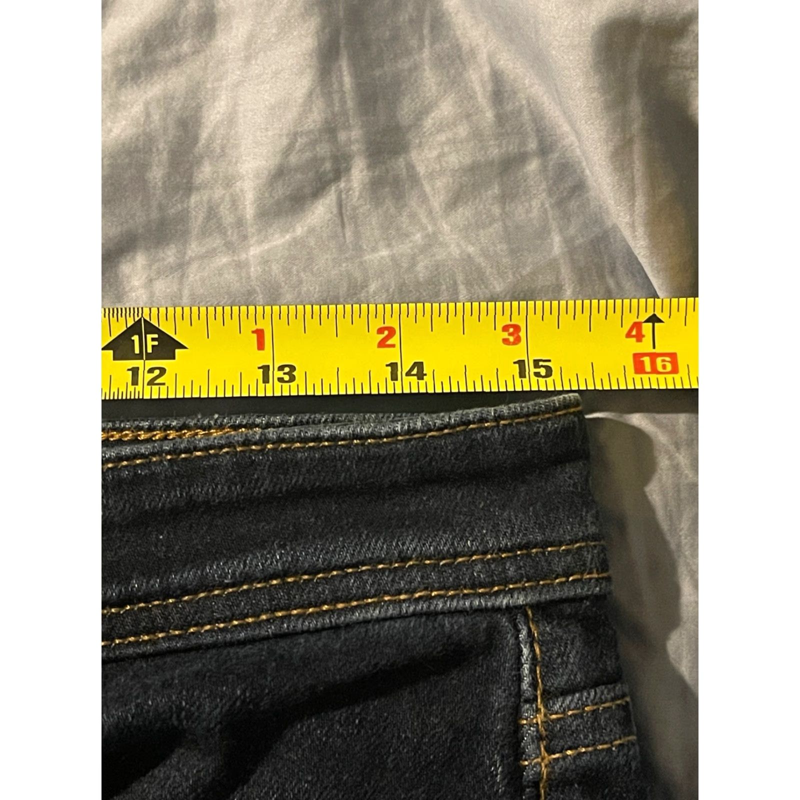 Vintage Revtown Jeans Mens Dark Blue Sharp Straight Leg 31x27 Mens Size US 31 - 5 Thumbnail