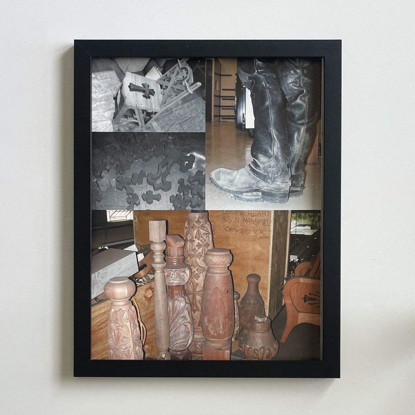 Chrome Hearts × Japanese Brand × Vintage Chrome Hearts wooden crosses & Chair photo framed 11x14 Size ONE SIZE - 1 Thumbnail
