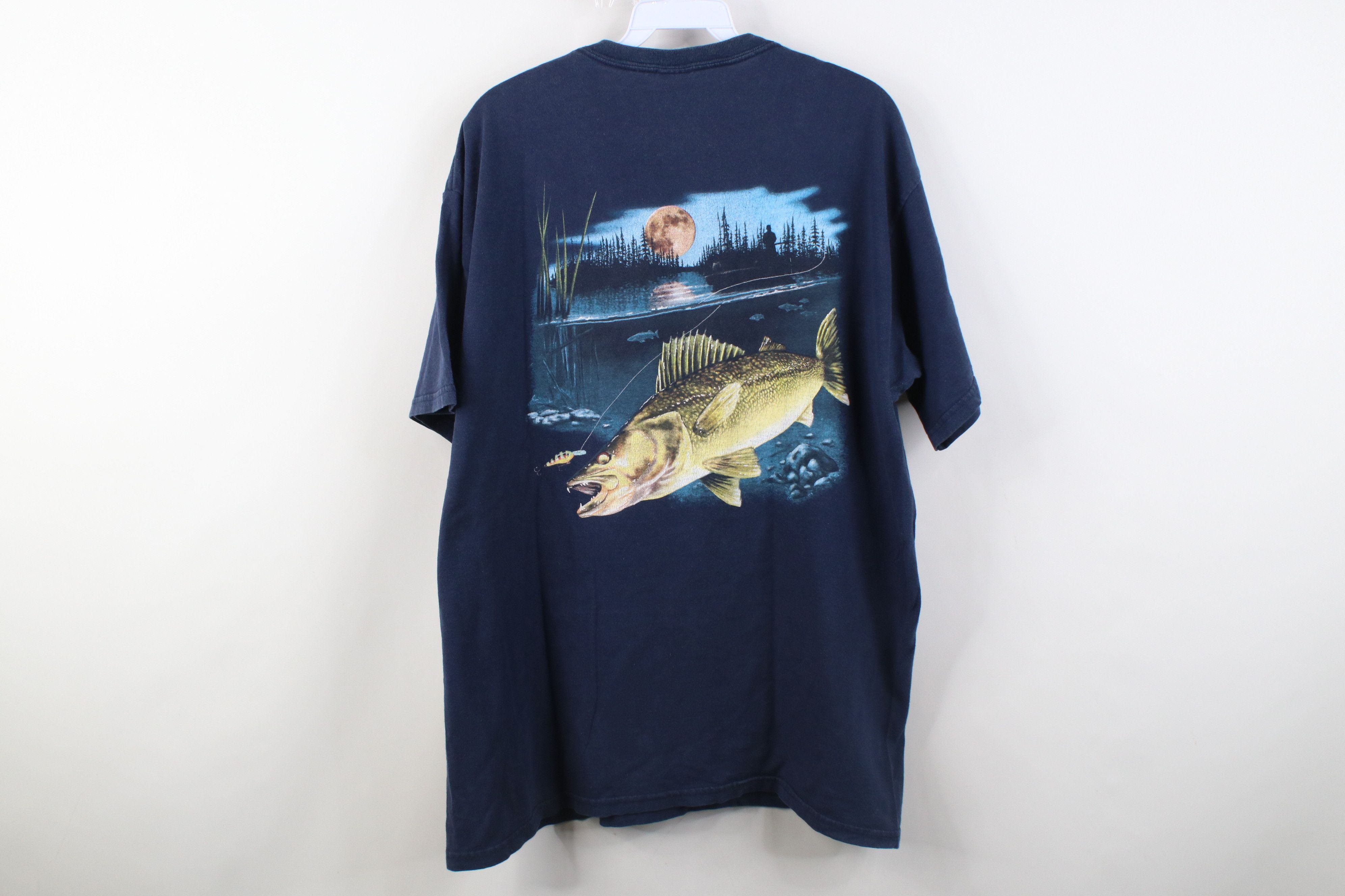 Vintage Vintage Y2K Minor League Toledo Walleye Hockey T-Shirt Blue Size US L / EU 52-54 / 3 - 10 Thumbnail