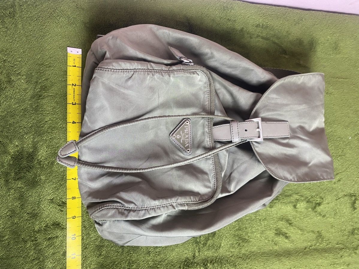 Prada Prada Tessuto Olive Green Nylon Backpack Size ONE SIZE - 20 Thumbnail