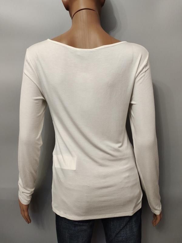 Designer Morgan De Toi ecru longsleeve white sz T/L NEW Size M / US 6-8 / IT 42-44 - 5 Thumbnail