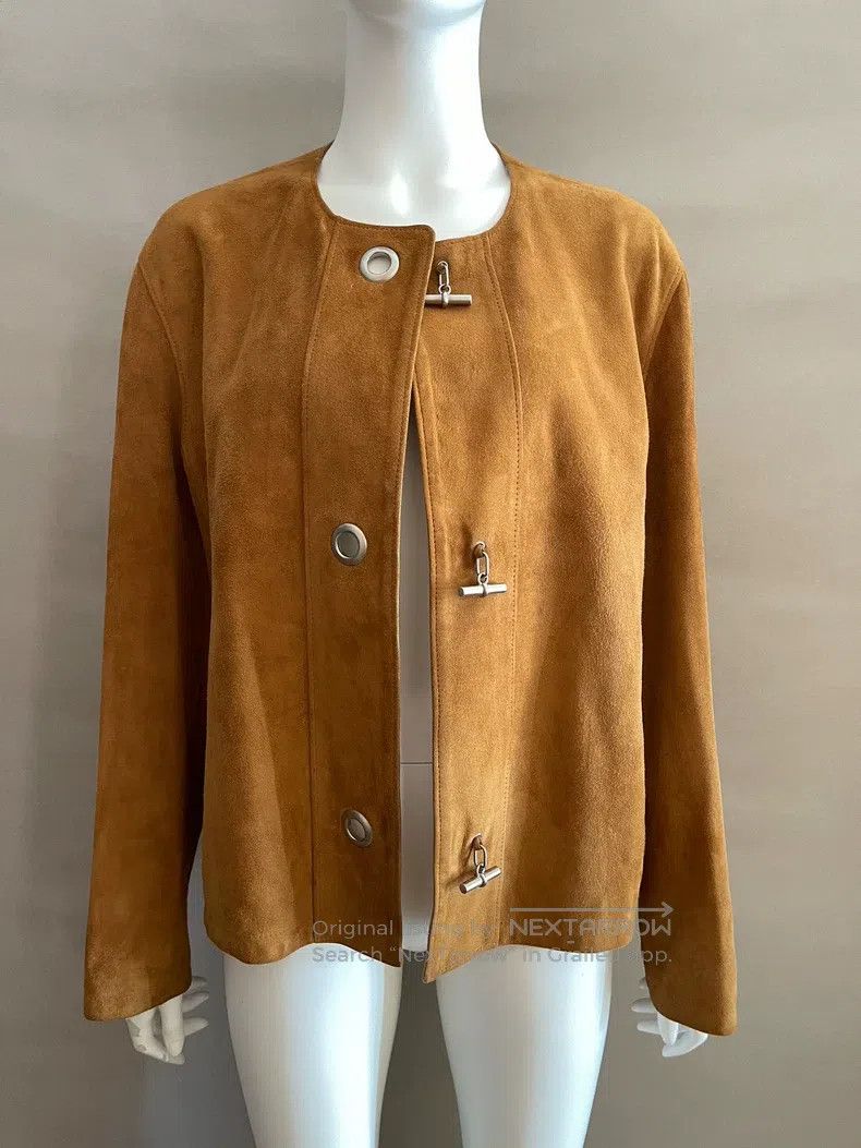 Hermes Hermes Suede Velvet Jacket Size S / US 4 / IT 40 - 5 Thumbnail