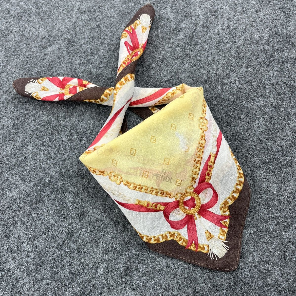 Vintage Vintage Fendi Handkerchief / Bandana / Neckerchief B753 Size ONE SIZE - 8 Thumbnail