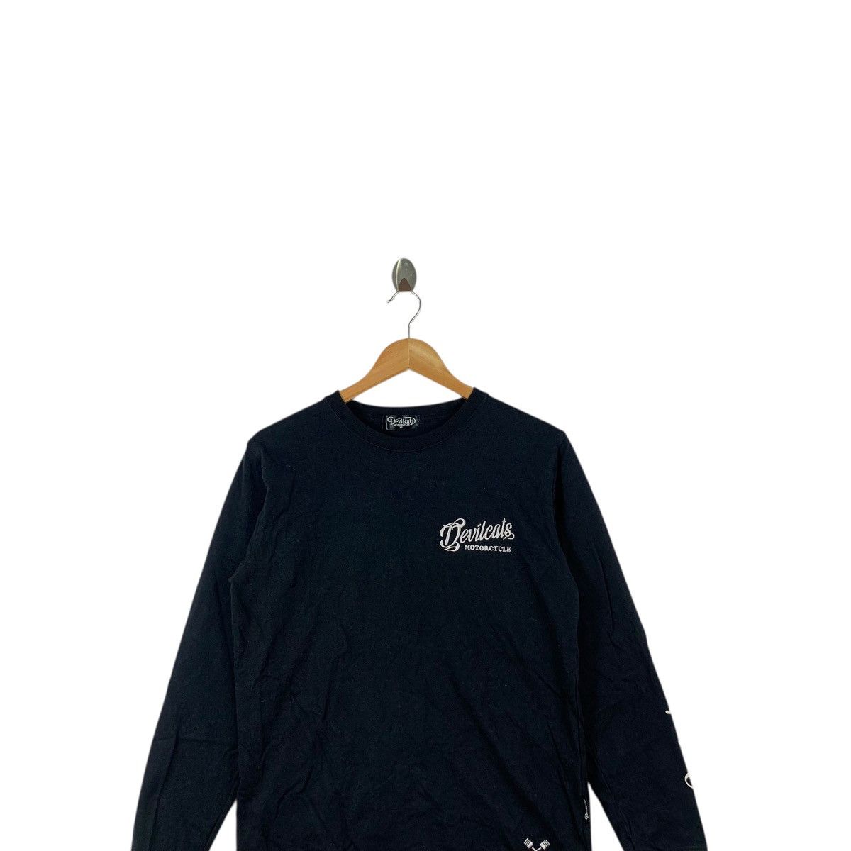 Other DEVILCATS MOTORCYCLE BOSTON Sun Faded Embroidered Sweatshirt Size US XL / EU 56 / 4 - 3 Thumbnail