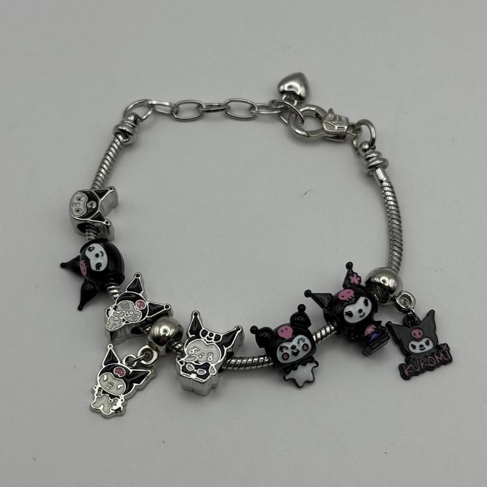 Other y2k style hello kitty kuromi charm bracelets 2 piece set Size ONE SIZE - 4 Thumbnail