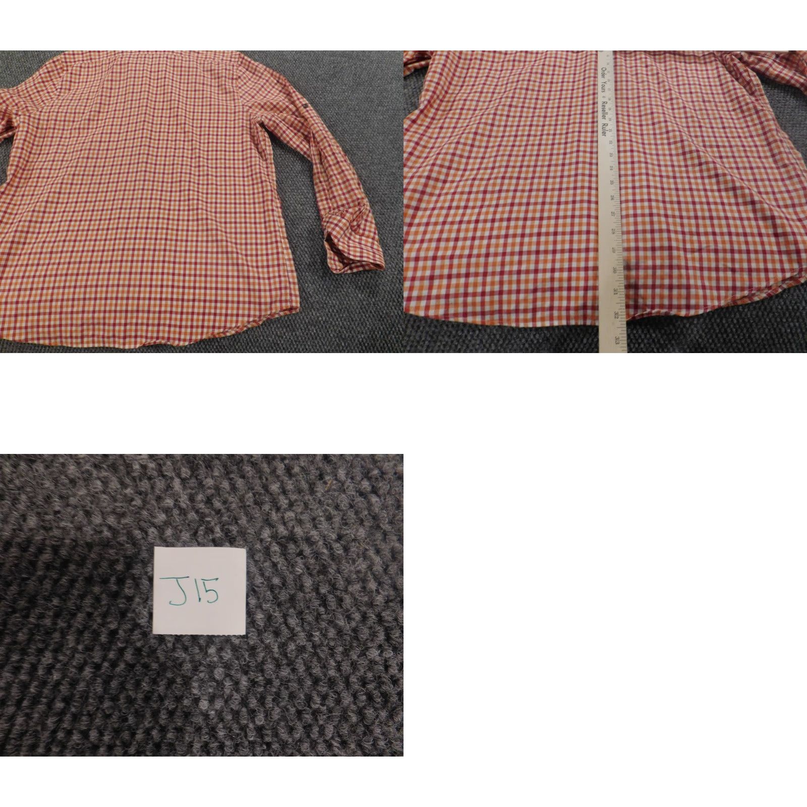 Express Express Mens Shirt XL red plaid button up charted knit cotton long sleeve button-down collar Mens Womens? Size US XL / EU 56 / 4 - 9 Thumbnail