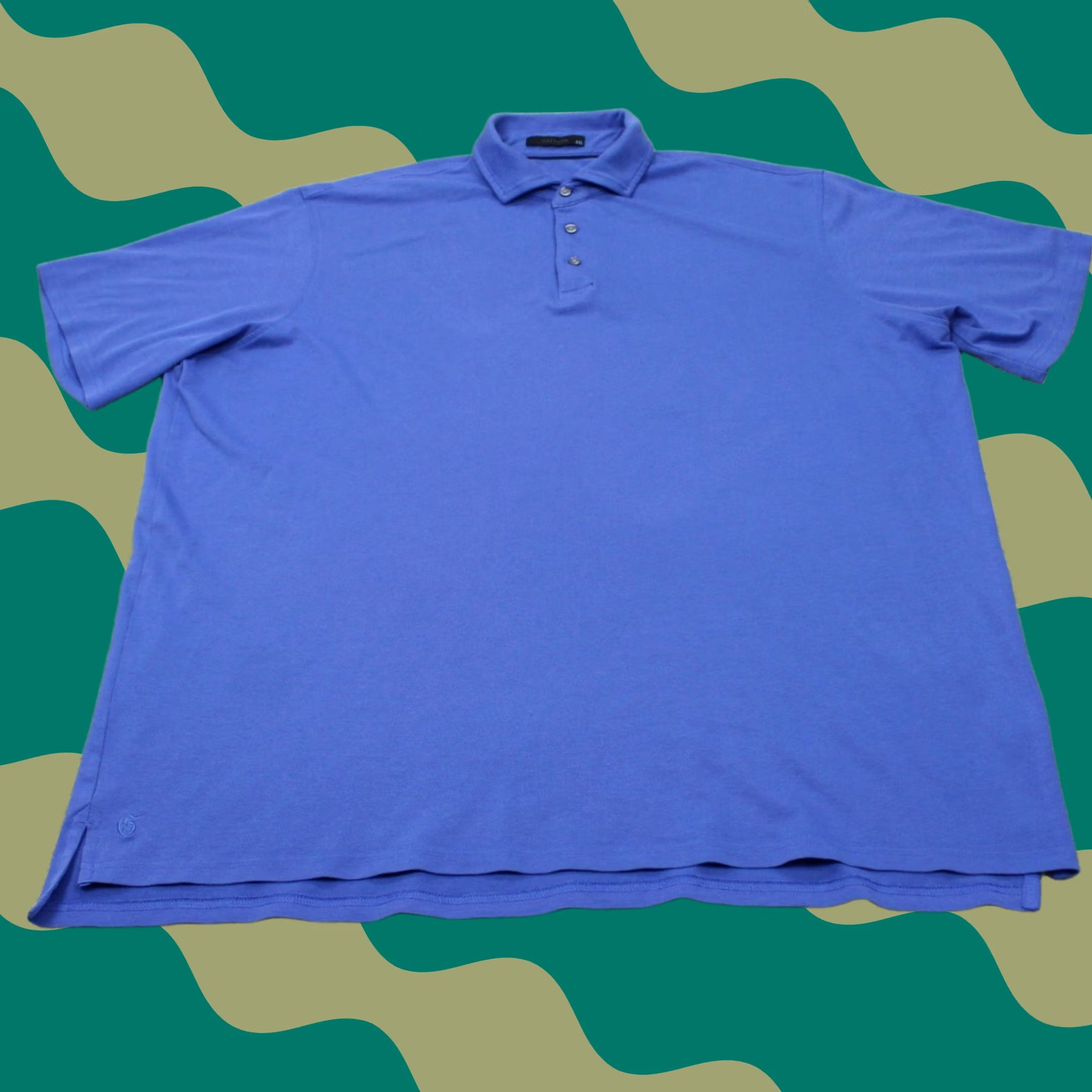 Vintage Greyson Polo Shirt Mens Large Blue Striped Short Sleeve Golf Polo Shirt Size US L / EU 52-54 / 3 - 1 Thumbnail