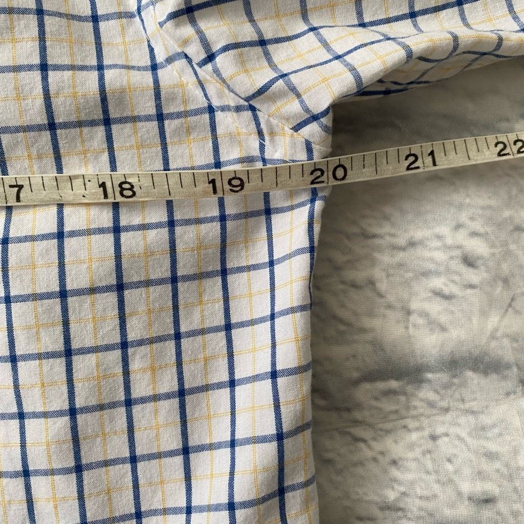 George George men S 34-36 button down checker print dress shirt Size US S / EU 44-46 / 1 - 8 Thumbnail