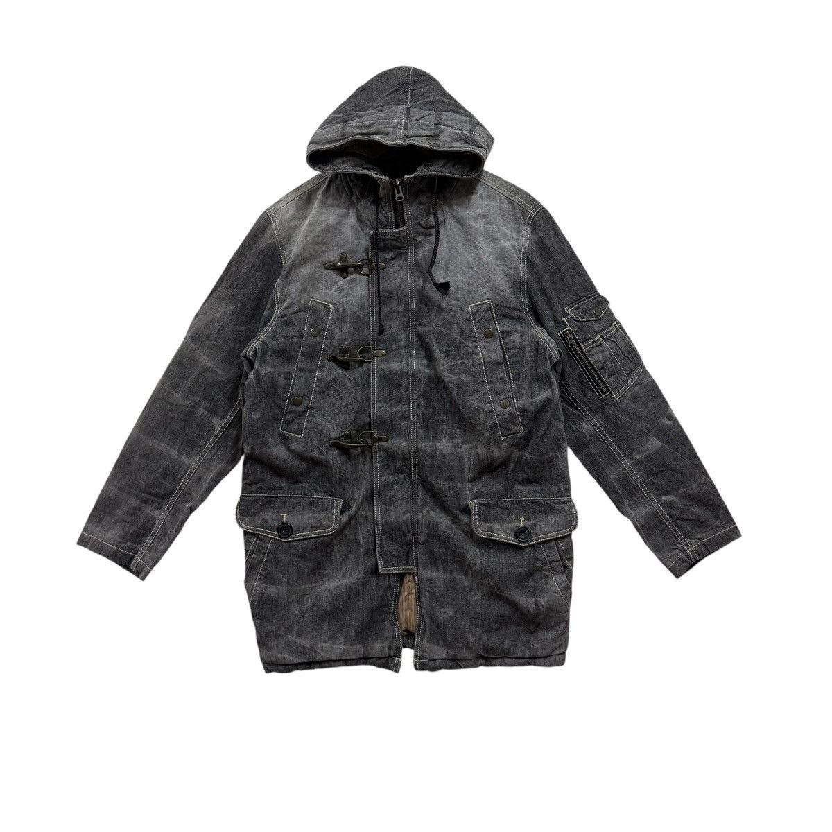 If Six Was Nine Allix Design Fireman Hoodie Denim Jacket Japanese Brand Size US L / EU 52-54 / 3 - 1 Thumbnail