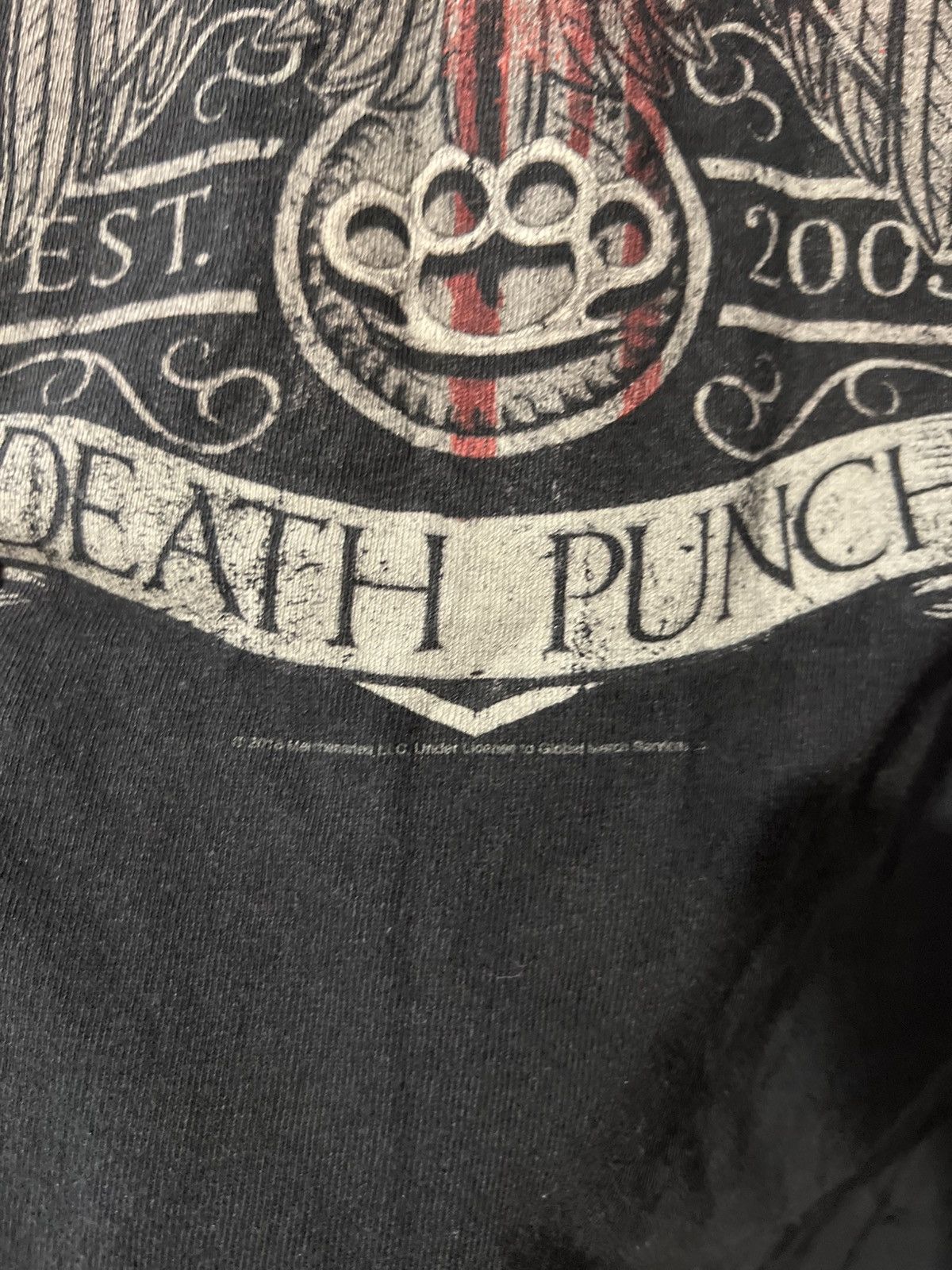 Band Tees 2016/2017 VINTAGE FIVE FINGERS DEATH PUNCH 5FDP BAND METAL T Size US XL / EU 56 / 4 - 5 Thumbnail