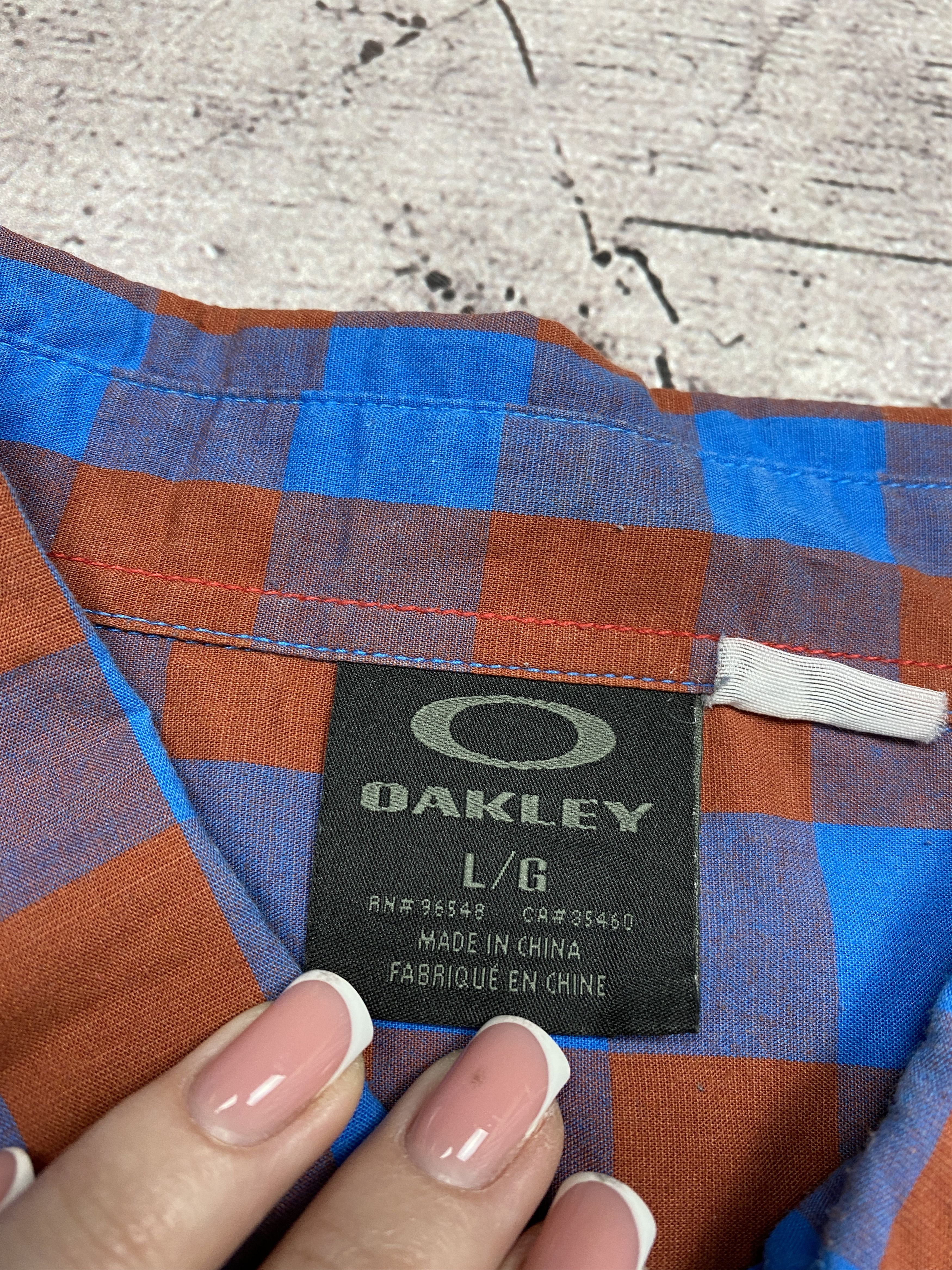Oakley × Vintage Oakley Mens Long Sleeve Plaid Shirt Size US L / EU 52-54 / 3 - 3 Thumbnail