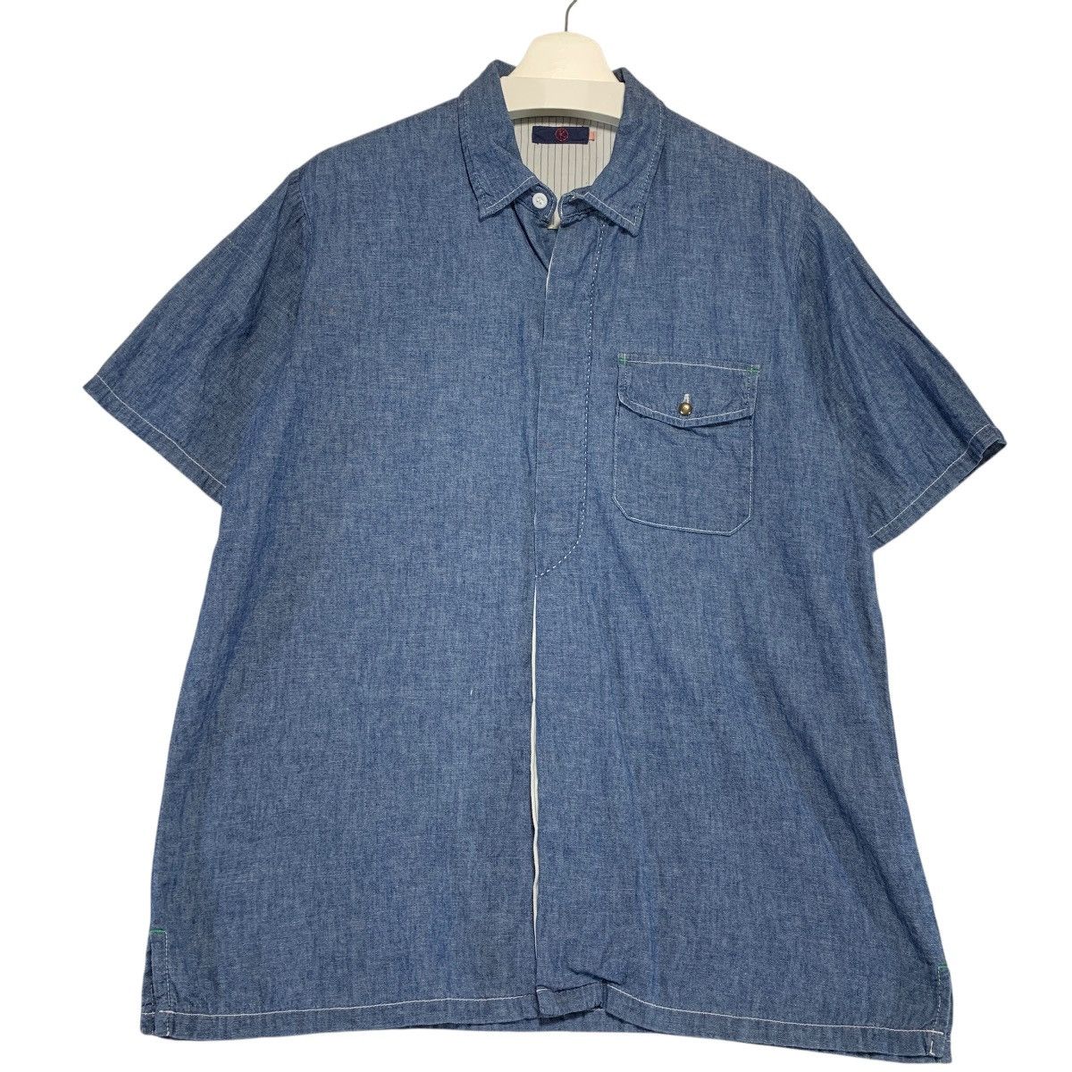 Kapital KAPITAL CONCHO BUTTON CHAMBRAY S/S SHIRT Size US M / EU 48-50 / 2 - 1 Thumbnail