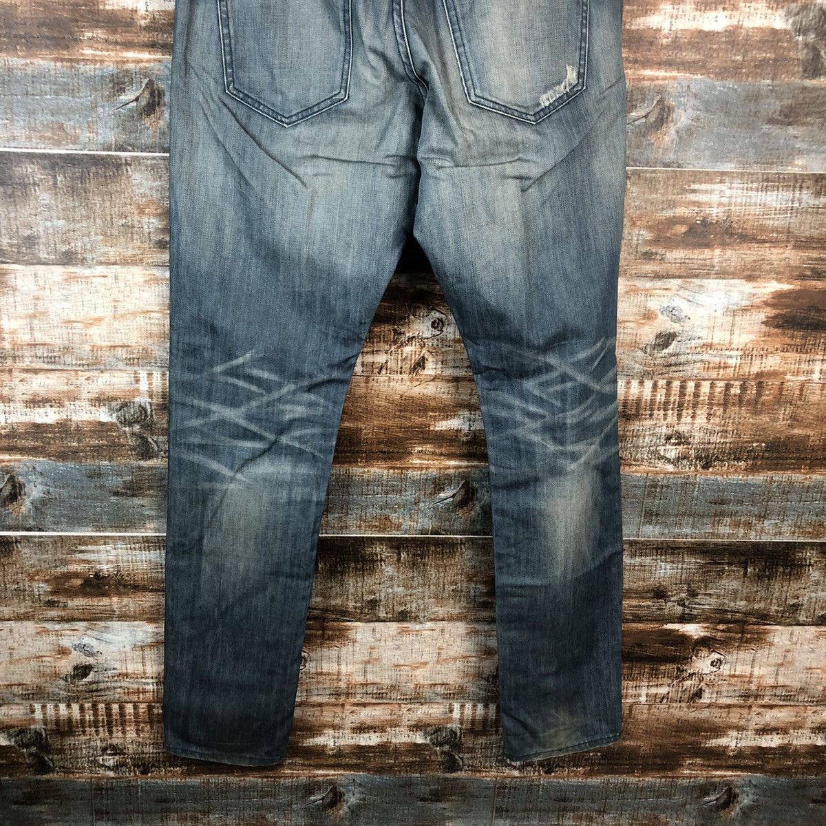 Uniqlo DL Uniqlo Jeans Dark Blue Distressed Denim Pants #C159 Size US 32 / EU 48 - 15 Thumbnail
