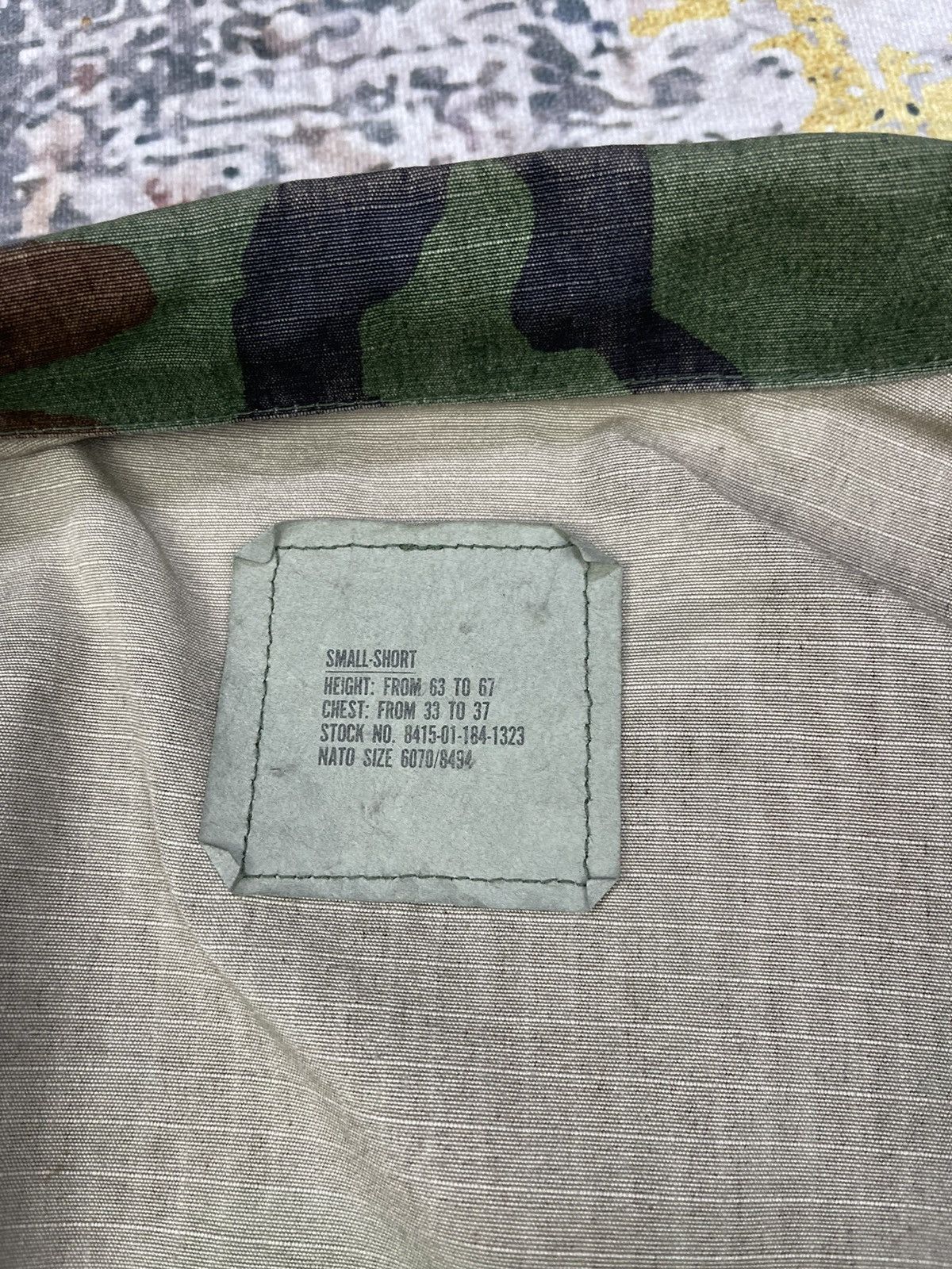 Vintage Vtg 80s USAF Airman First Class Woodland Camo Combat Jacket Size US S / EU 44-46 / 1 - 14 Thumbnail