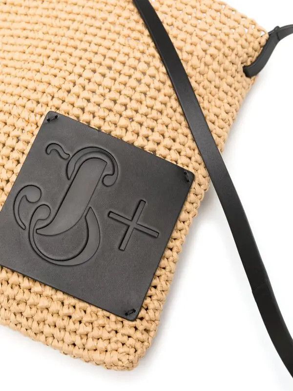 Jil Sander o1loc1c0426 Size:OS/Crochet Raffia Messenger Bag in Beige Size ONE SIZE - 3 Thumbnail