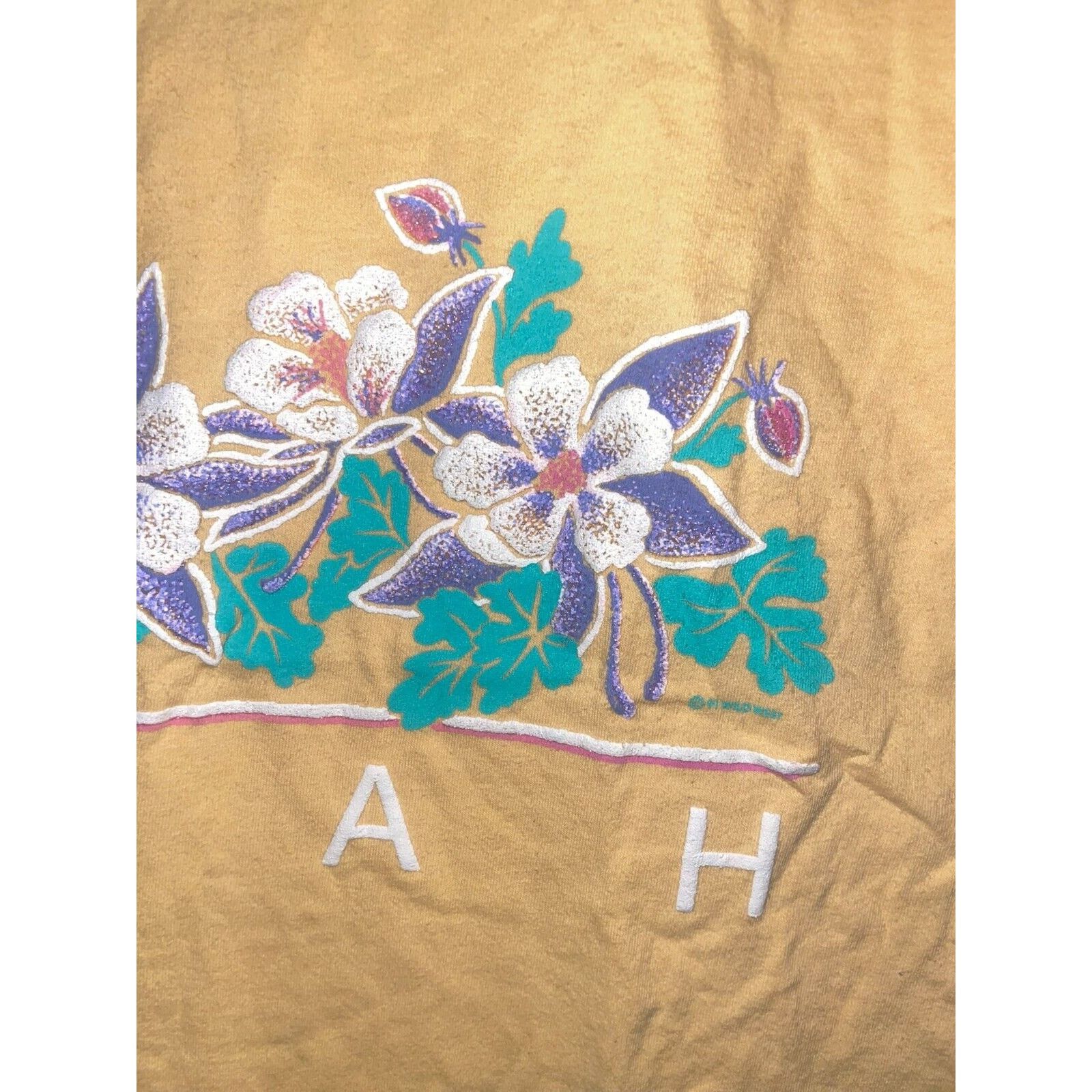 Vintage Vintage Test Print Shirt 90s Utah Wyoming Yellow Tee VTG L Size US L / EU 52-54 / 3 - 4 Thumbnail