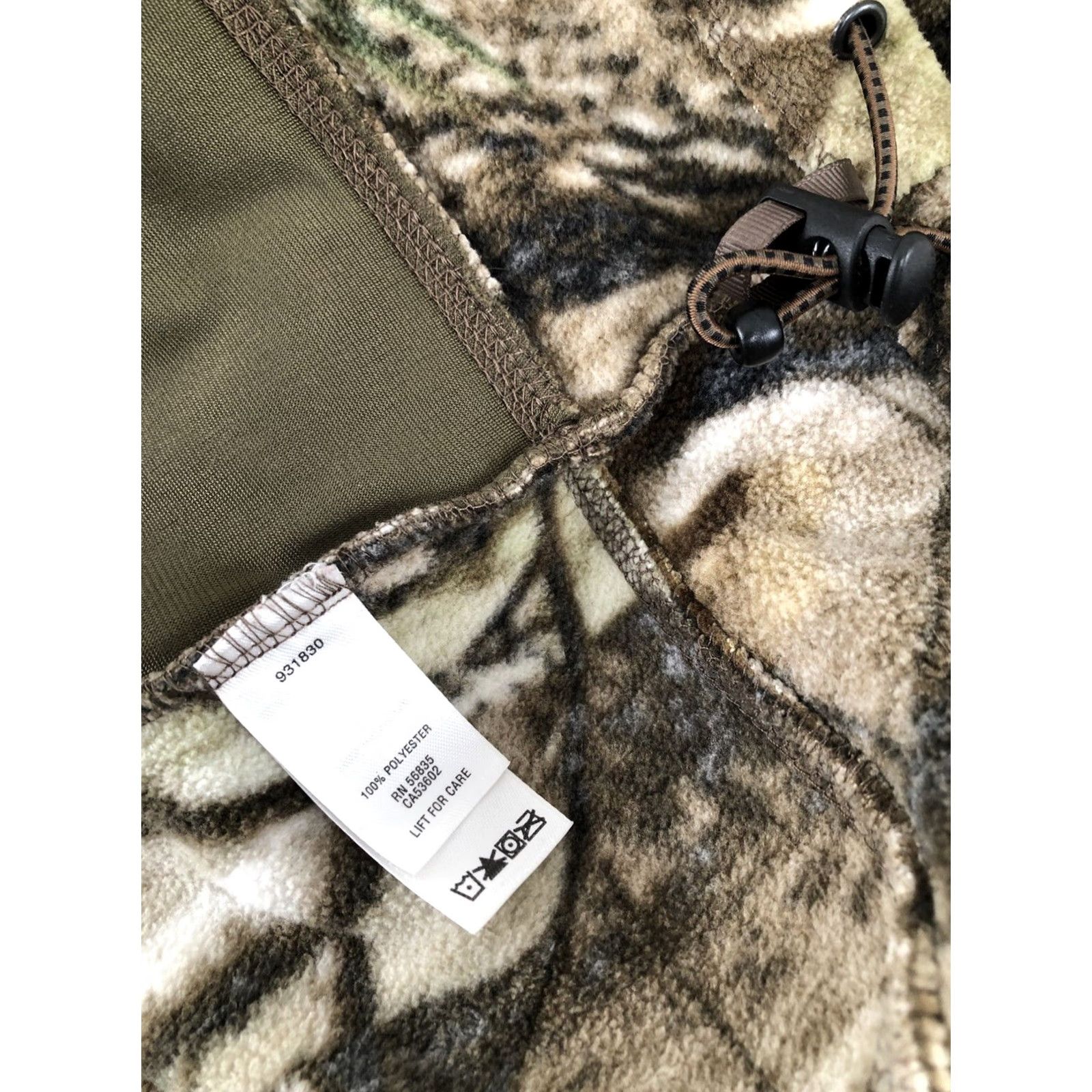 Vintage Cabela's Heavy Duty Pullover Camouflage Hunting 2XL Fleece Jacket Men XL? (Correction: 2XL) Size US XXL / EU 58 / 5 - 8 Thumbnail