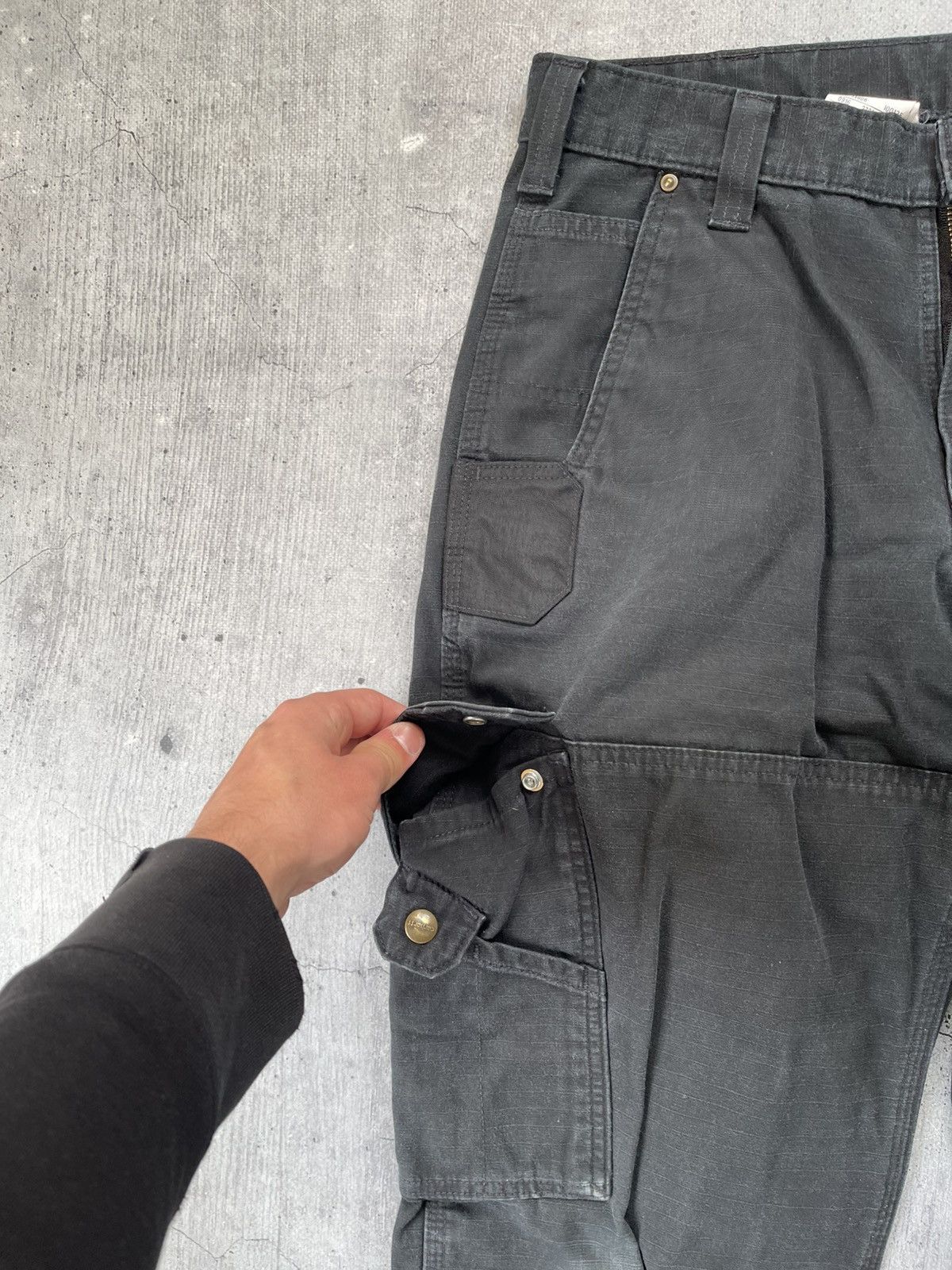 Carhartt × Vintage (33x32) Crazy Faded Vintage Carhartt Carpenter Pants Size US 33 - 8 Thumbnail