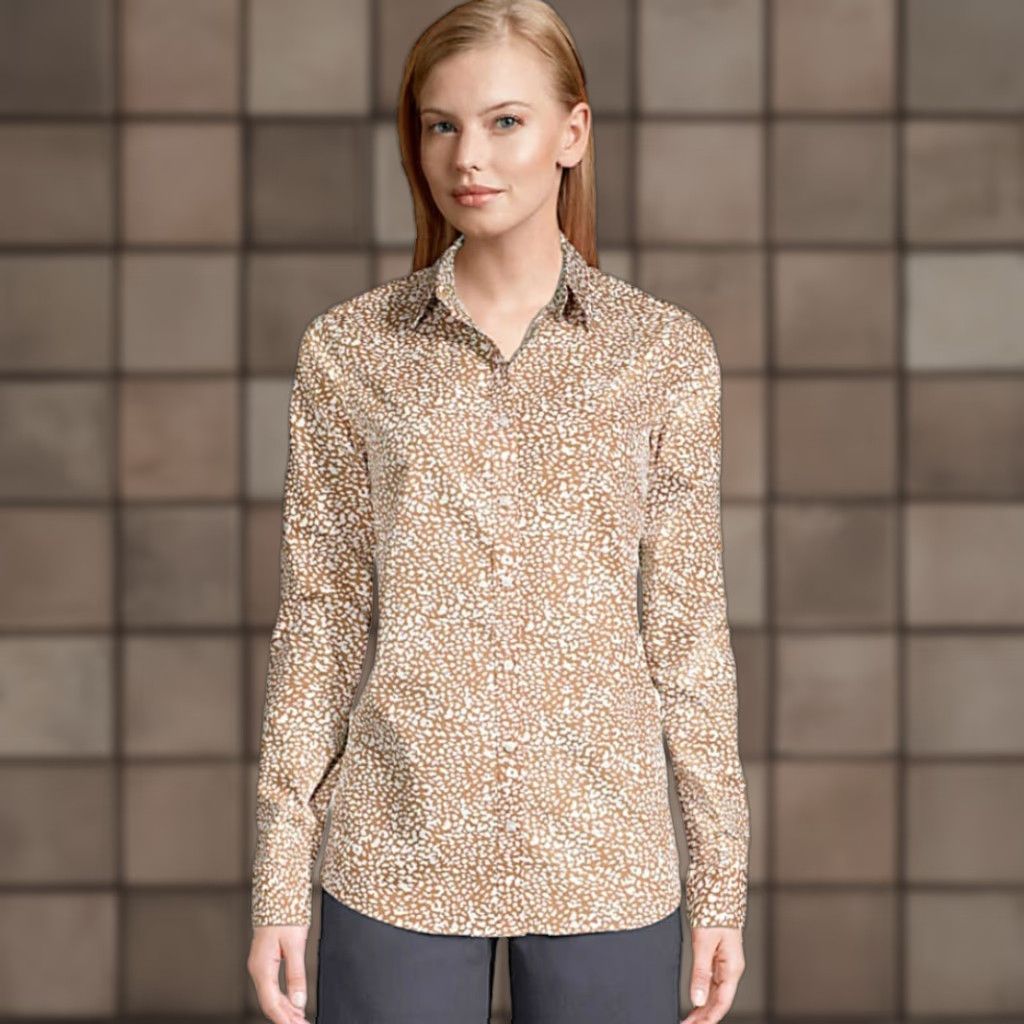 Lands' End Lands' End Petite No Iron Supima Cotton Long Sleeve Shirt-Size 8P Size M / US 6-8 / IT 42-44 - 1 Thumbnail