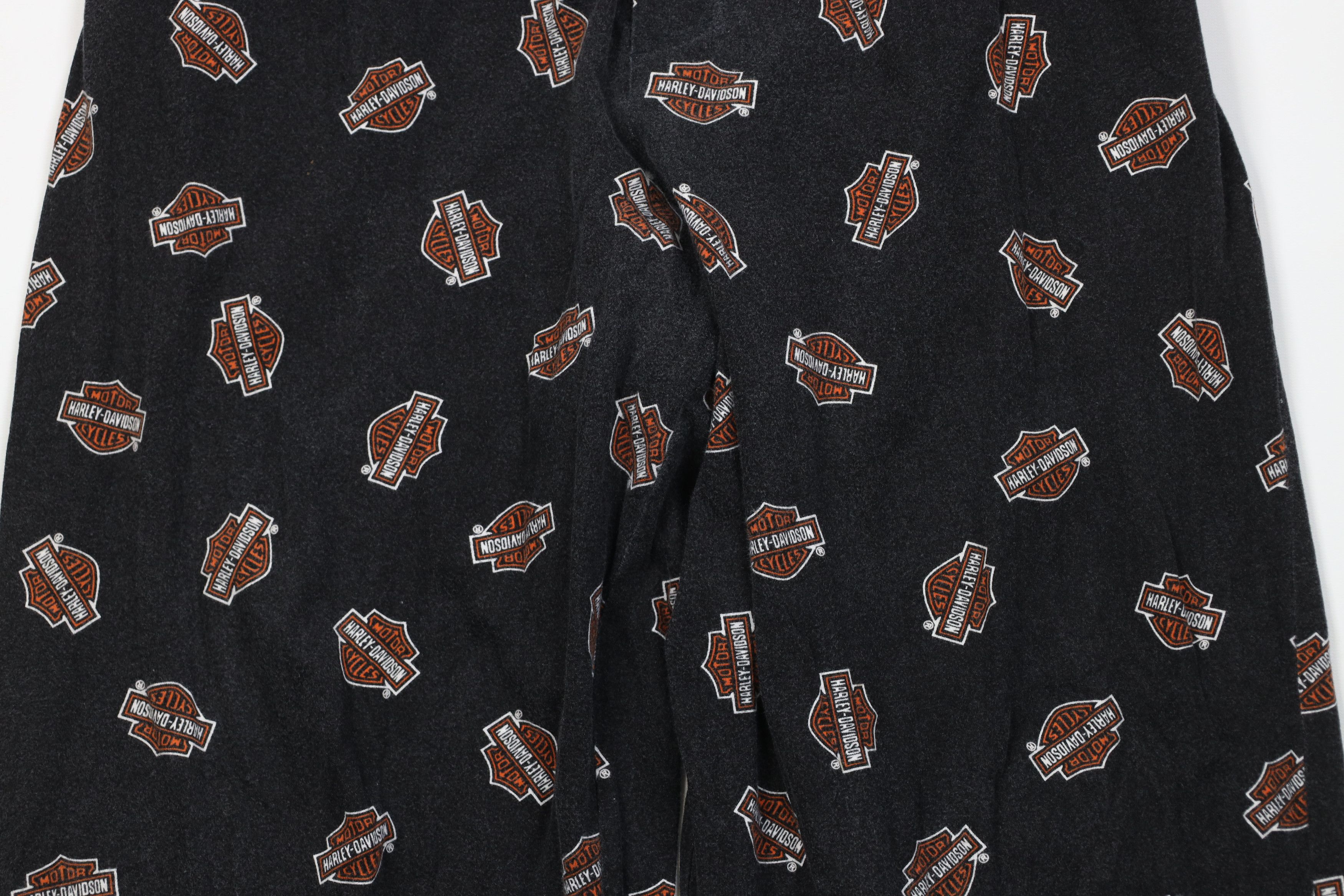 Harley Davidson Vintage 90s Harley Davidson All Over Print Wide Leg Pants Size US 38 / EU 54 - 3 Thumbnail