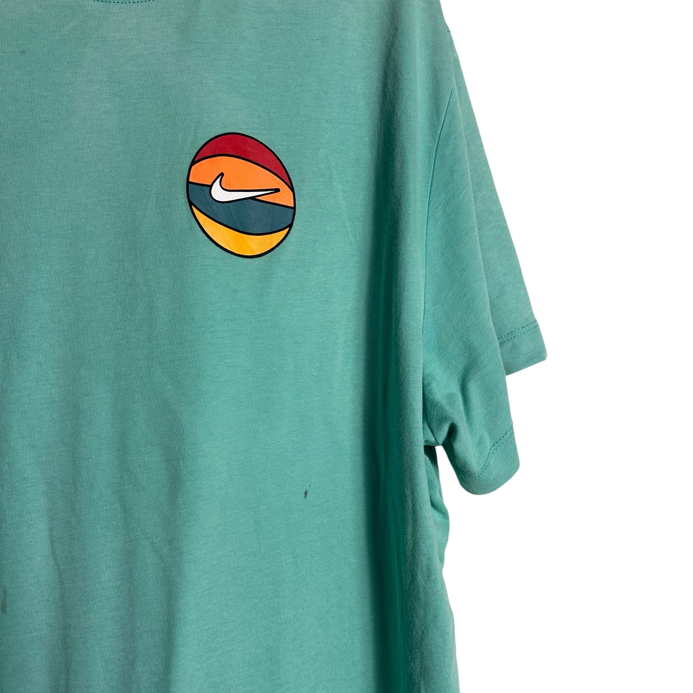 Nike 🔥RARE🔥Nike Basketball Multicolor Logo Spell Out T-shirt Size US XXL / EU 58 / 5 - 1 Thumbnail