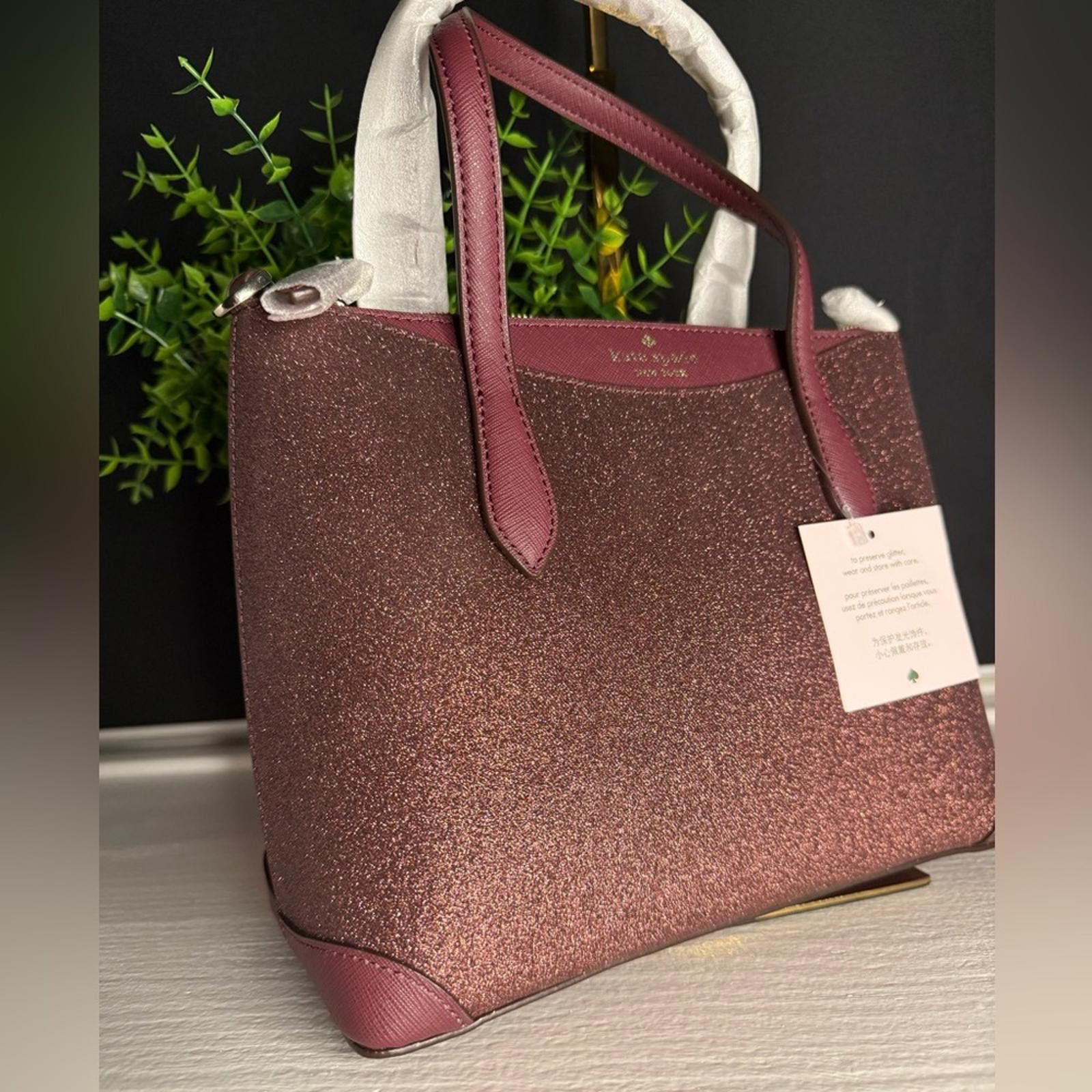 Designer × Kate Spade Kate Spade Deep Nova Glitter Satchel w Crossbody NWT Size ONE SIZE - 3 Thumbnail