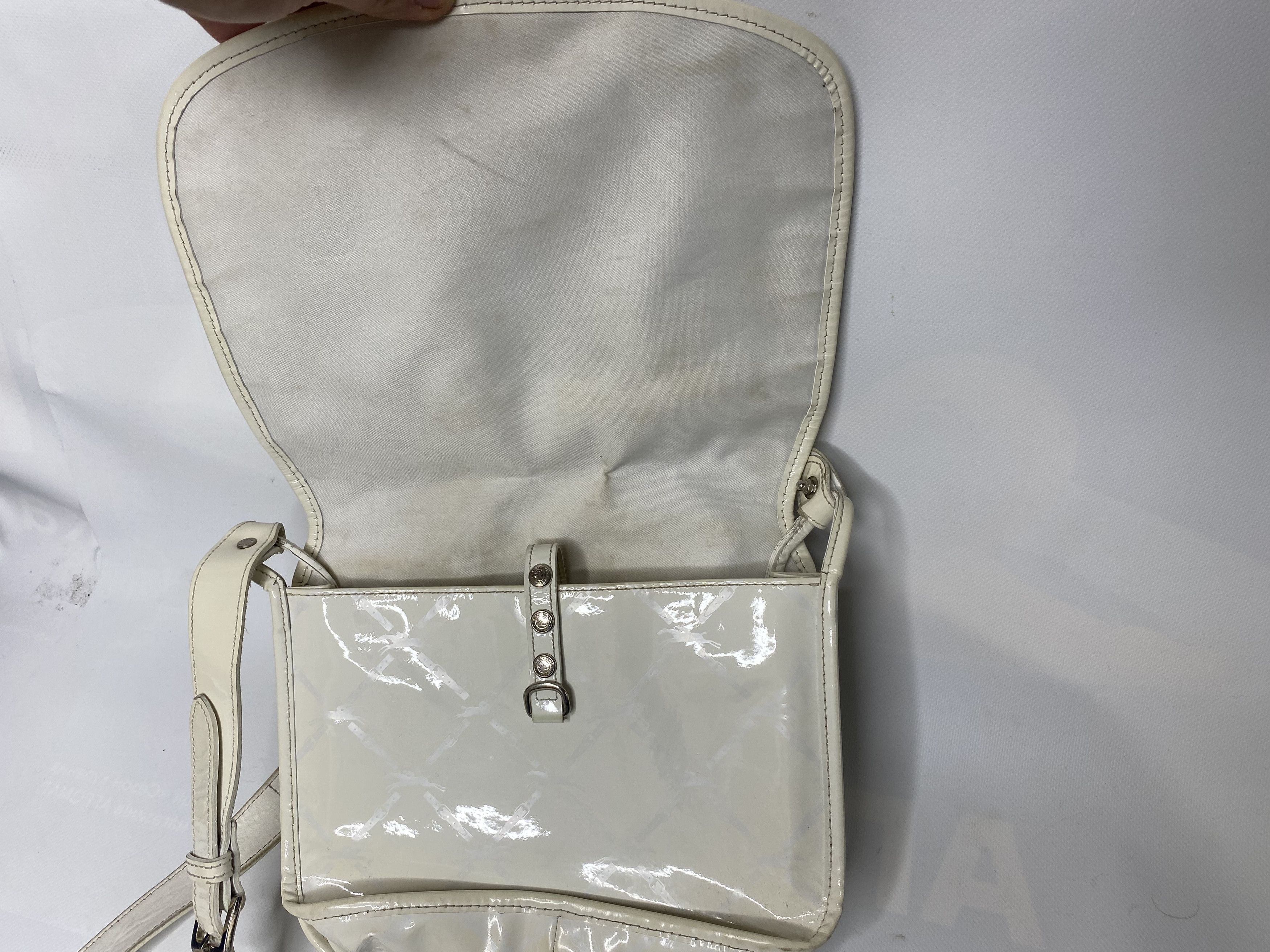 Longchamp × Vintage LONGCHAMP VINTAGE BEIGE VINYL CROSSBODY BAG Size ONE SIZE - 4 Thumbnail