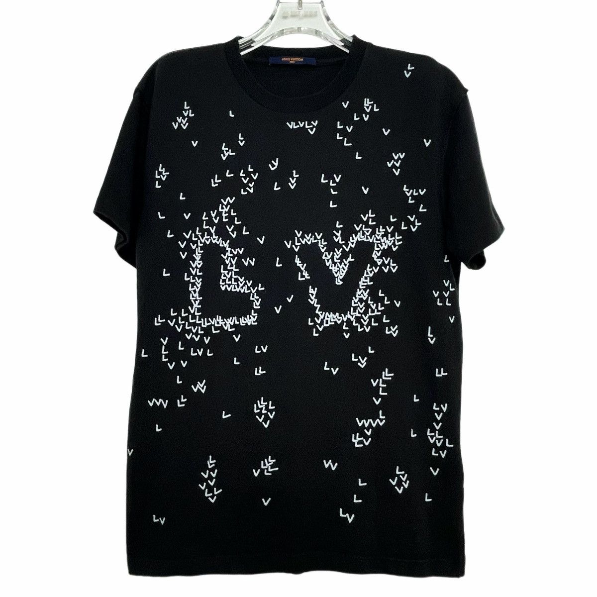Louis Vuitton Louis Vuitton Black Printed T-Shirt K26WX Size S / US 4 / IT 40 - 1 Thumbnail