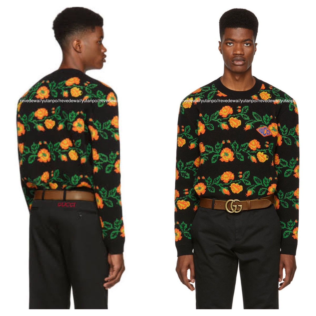 Gucci Authentic, Brand New Gucci Jacquard Floral Sweater Size US M / EU 48-50 / 2 - 8 Thumbnail