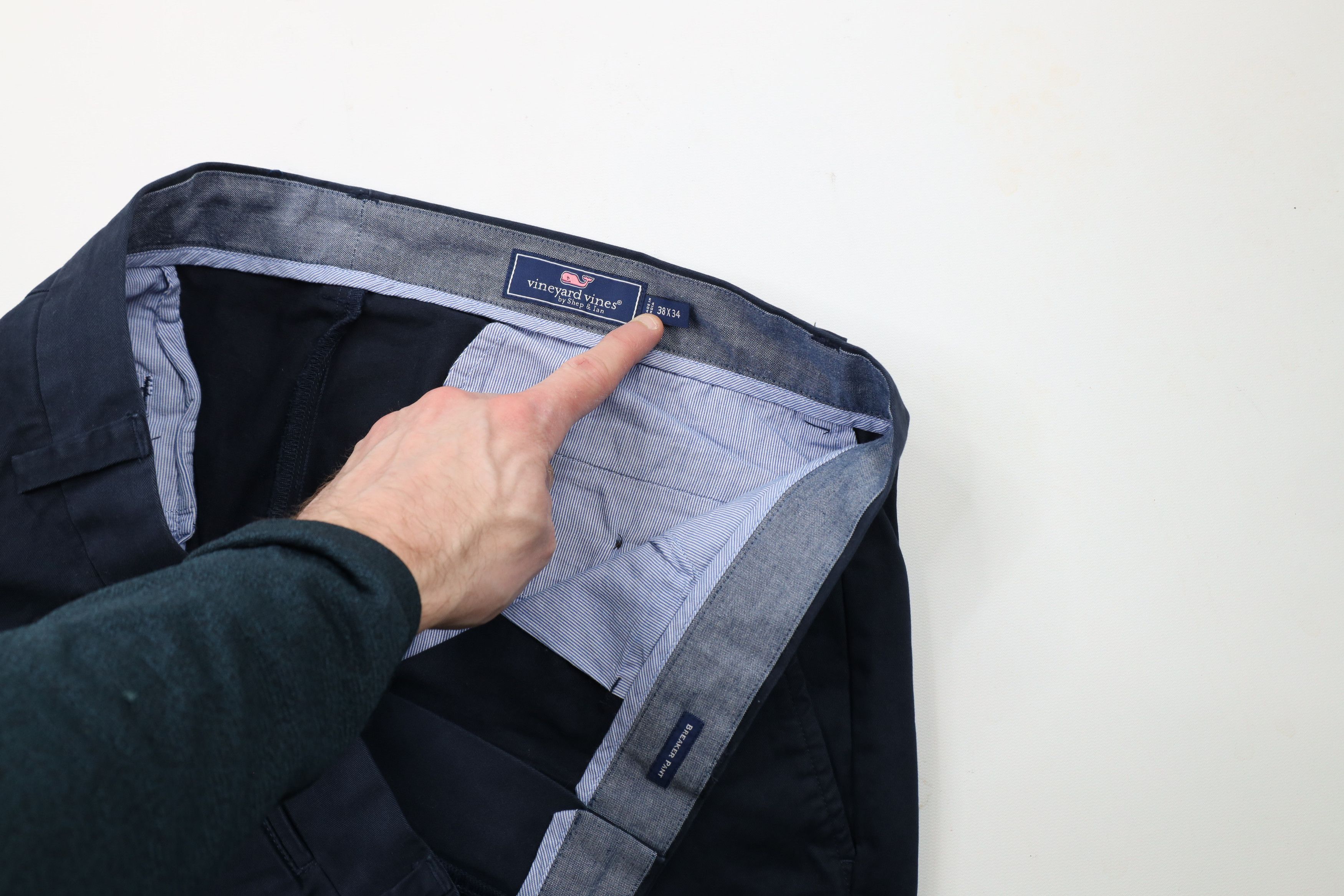 Vineyard Vines × Vintage Vineyard Vines Flat Front Breaker Chino Pants Navy Blue Size US 38 / EU 54 - 8 Thumbnail