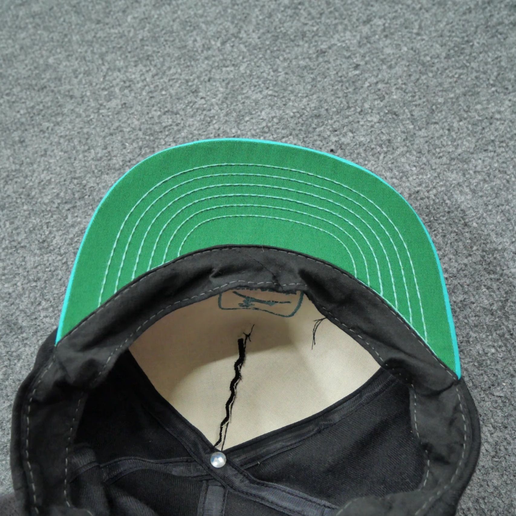 John Deere VINTAGE John Deere Hat Baseball Cap One Size Men Black 90s Adjustable Cotton Swingster 80s 90s Size ONE SIZE - 5 Thumbnail