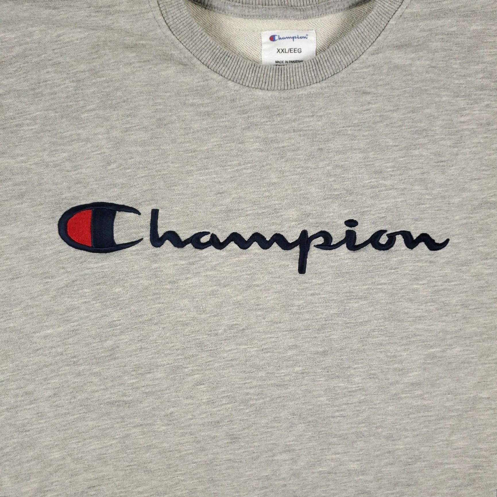 Champion VINTAGE Champion Sweater Pullover Long Sleeve Casual Adult 2XL Gray Mens Size US XXL / EU 58 / 5 - 3 Thumbnail