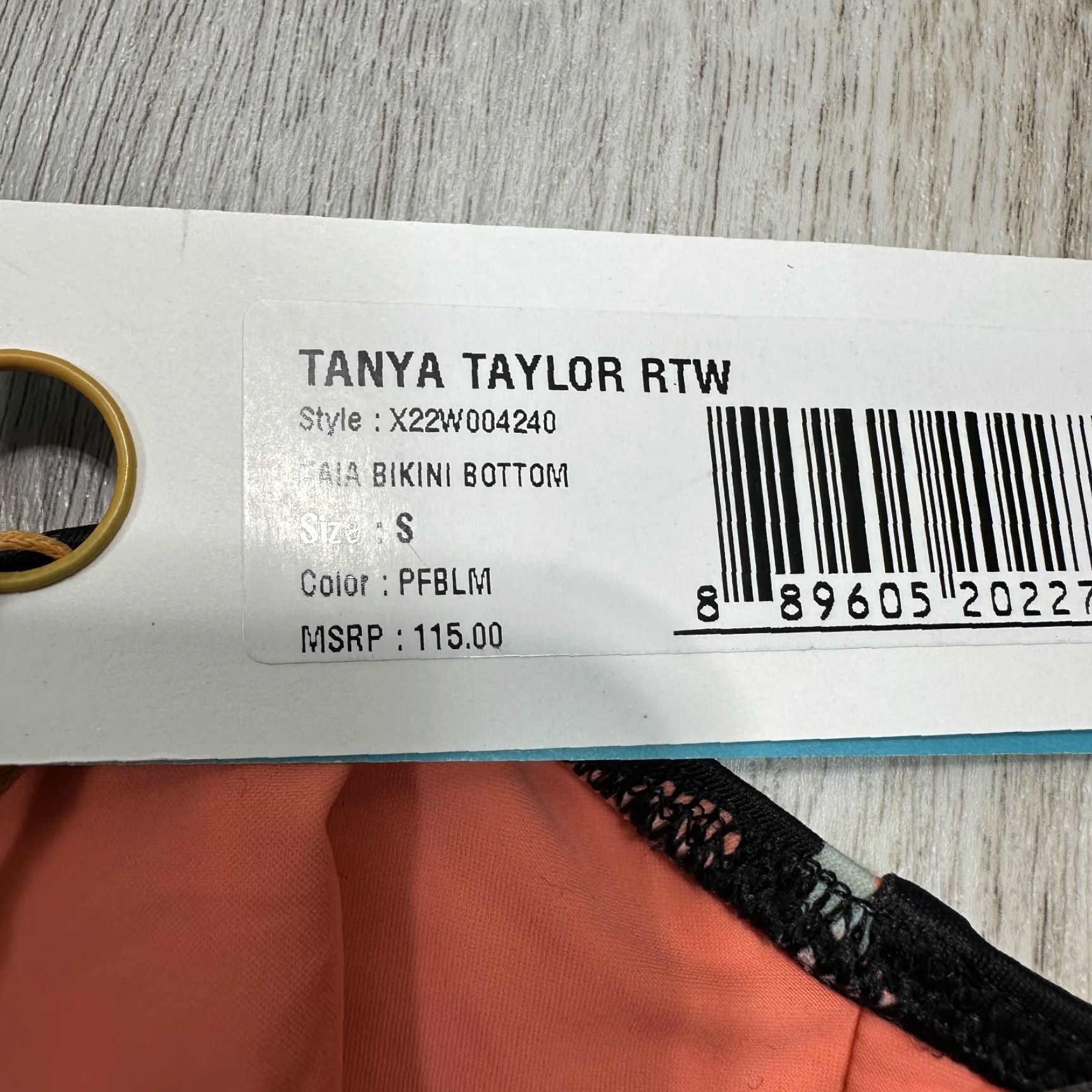 Tanya Taylor Tanya Taylor Swim Kaia Bikini Bottom Orange Black Floral High Waist Sz S Womens Size 28" / US 6 / IT 42 - 6 Thumbnail