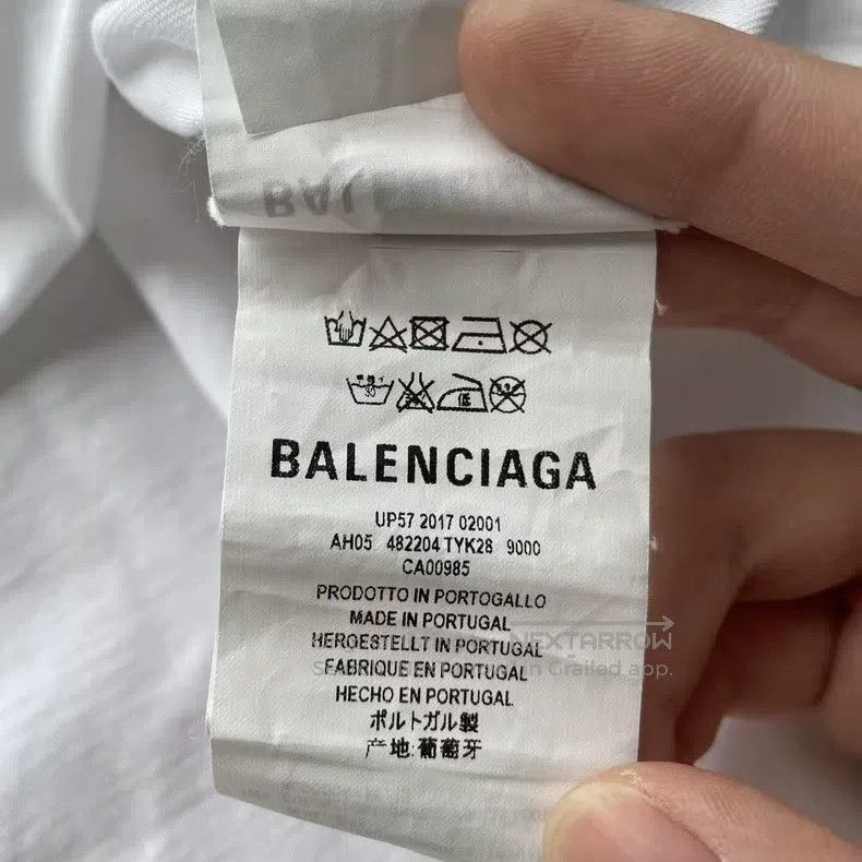 Balenciaga Balenciaga Letter logo print round neck short-sleeve T-shi Size US XS / EU 42 / 0 - 6 Thumbnail