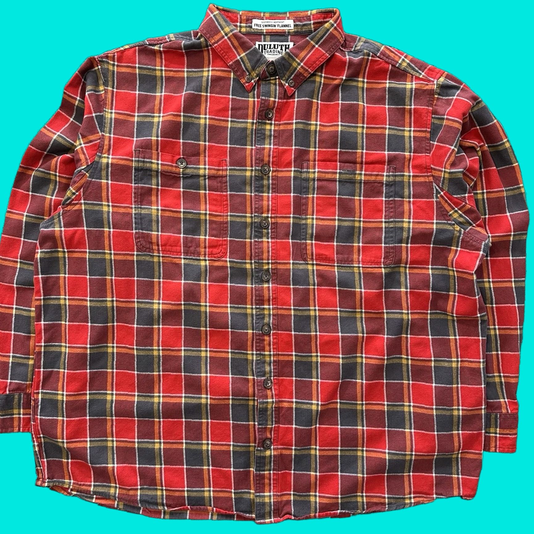 Vintage Duluth Flannel Shirt Mens 2XLT Big Tall Red Plaid Button-Up Long Sleeve Collared Casual Workwear 2XLT Mens Duluth Shirt Size US XXL / EU 58 / 5 - 1 Thumbnail