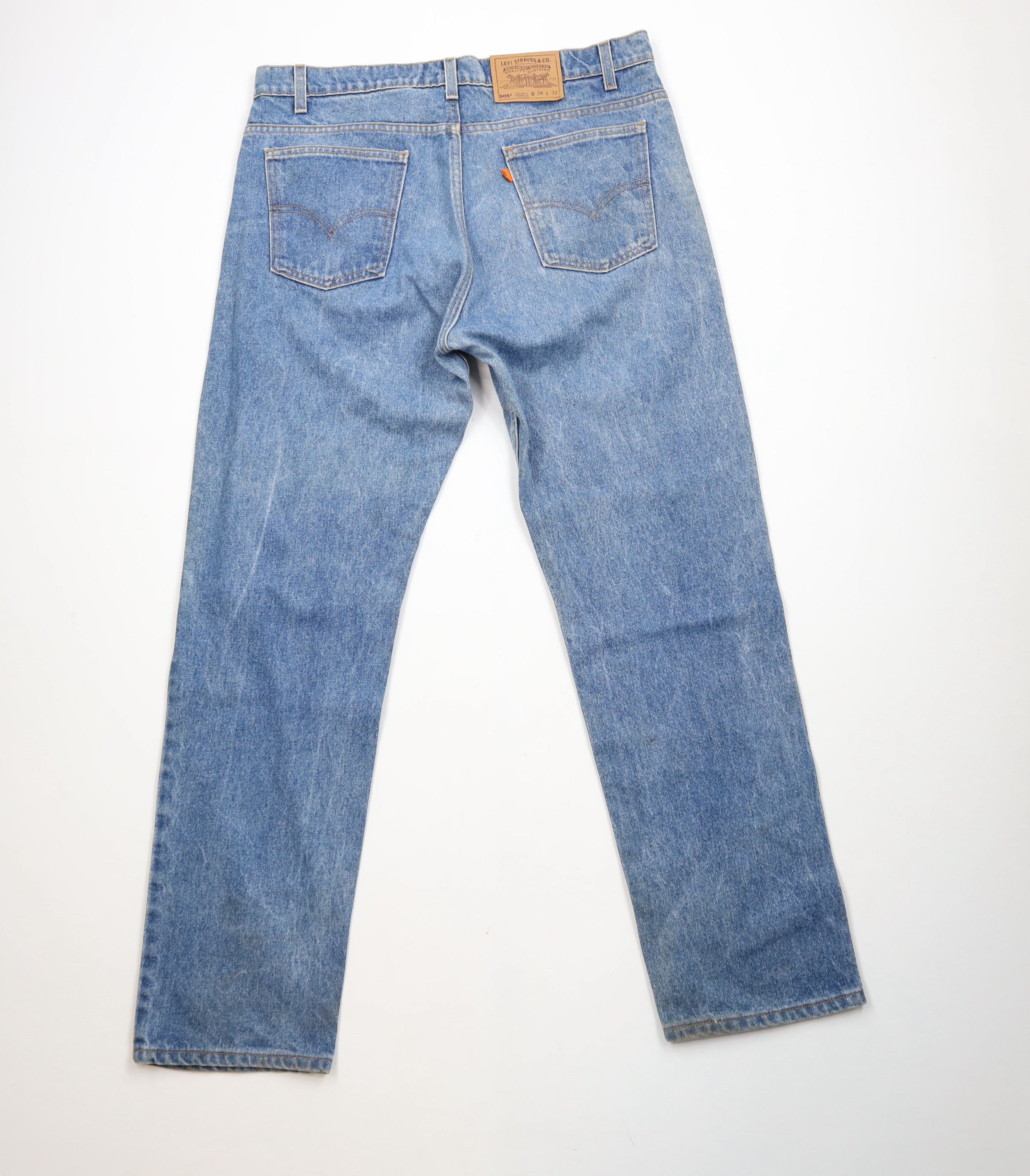Levi's Vintage 90s Levis 505 Orange Tab Denim Jeans USA Size US 38 / EU 54 - 12 Thumbnail