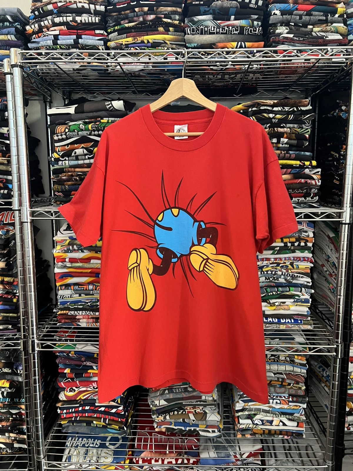 Disney 90s Mickey Mouse Double Sided Single Stitch Tee Size US XL / EU 56 / 4 - 1 Thumbnail