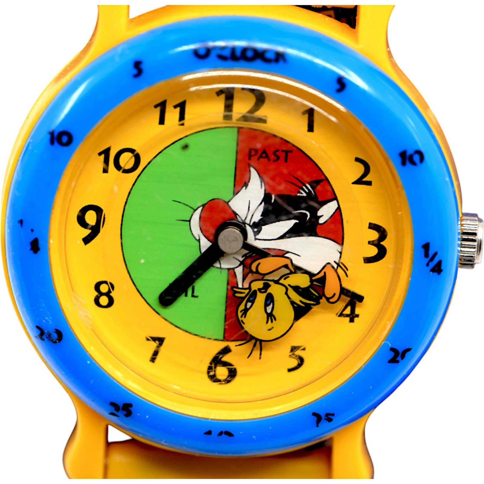 Warner Bros Warner Bros Time Tutor 1994 Fossil Watch Tweety & Sylvester Size ONE SIZE - 3 Thumbnail